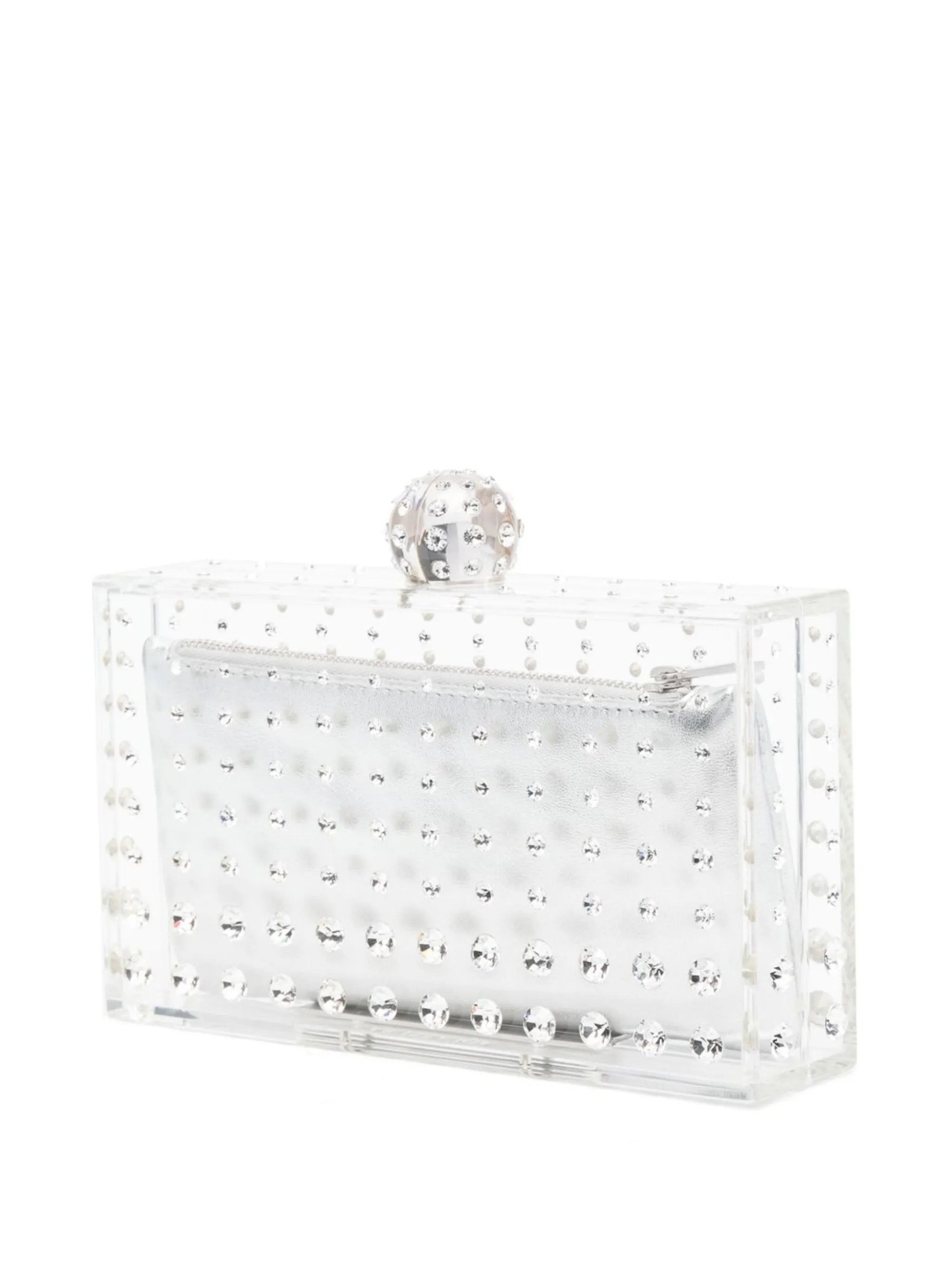 Tequila rhinestone-embellished clutch bag