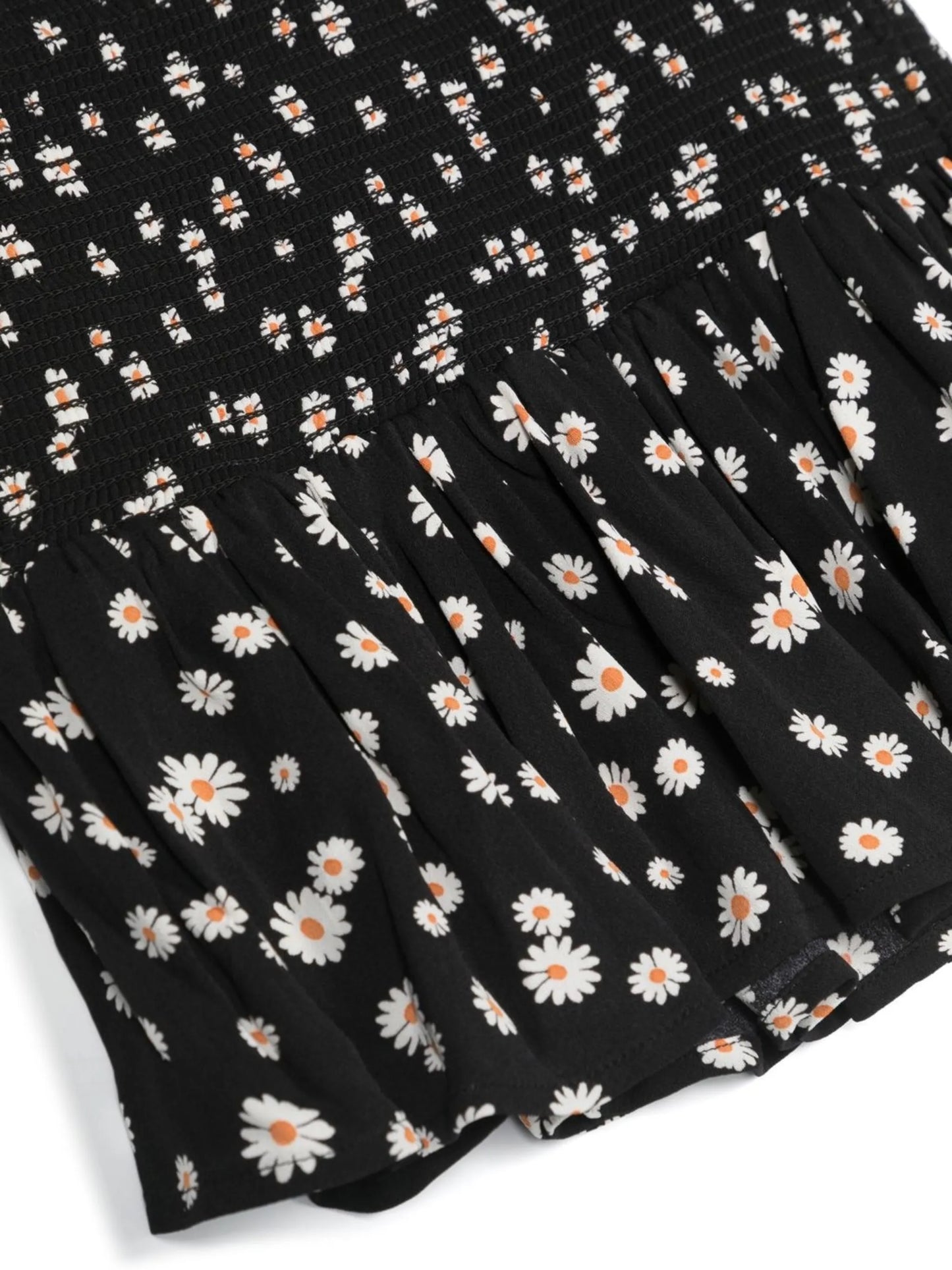 floral-print pleated skirt