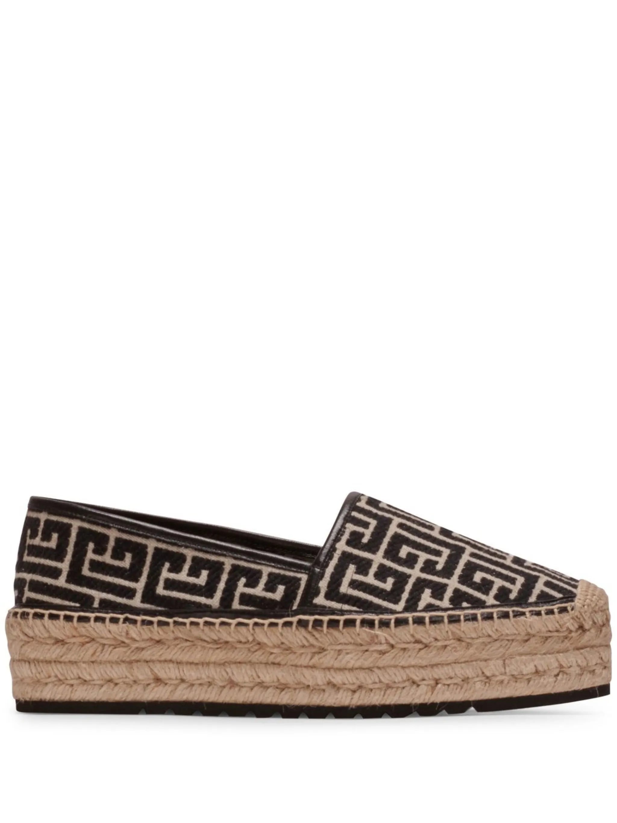 monogram platform espadrilles