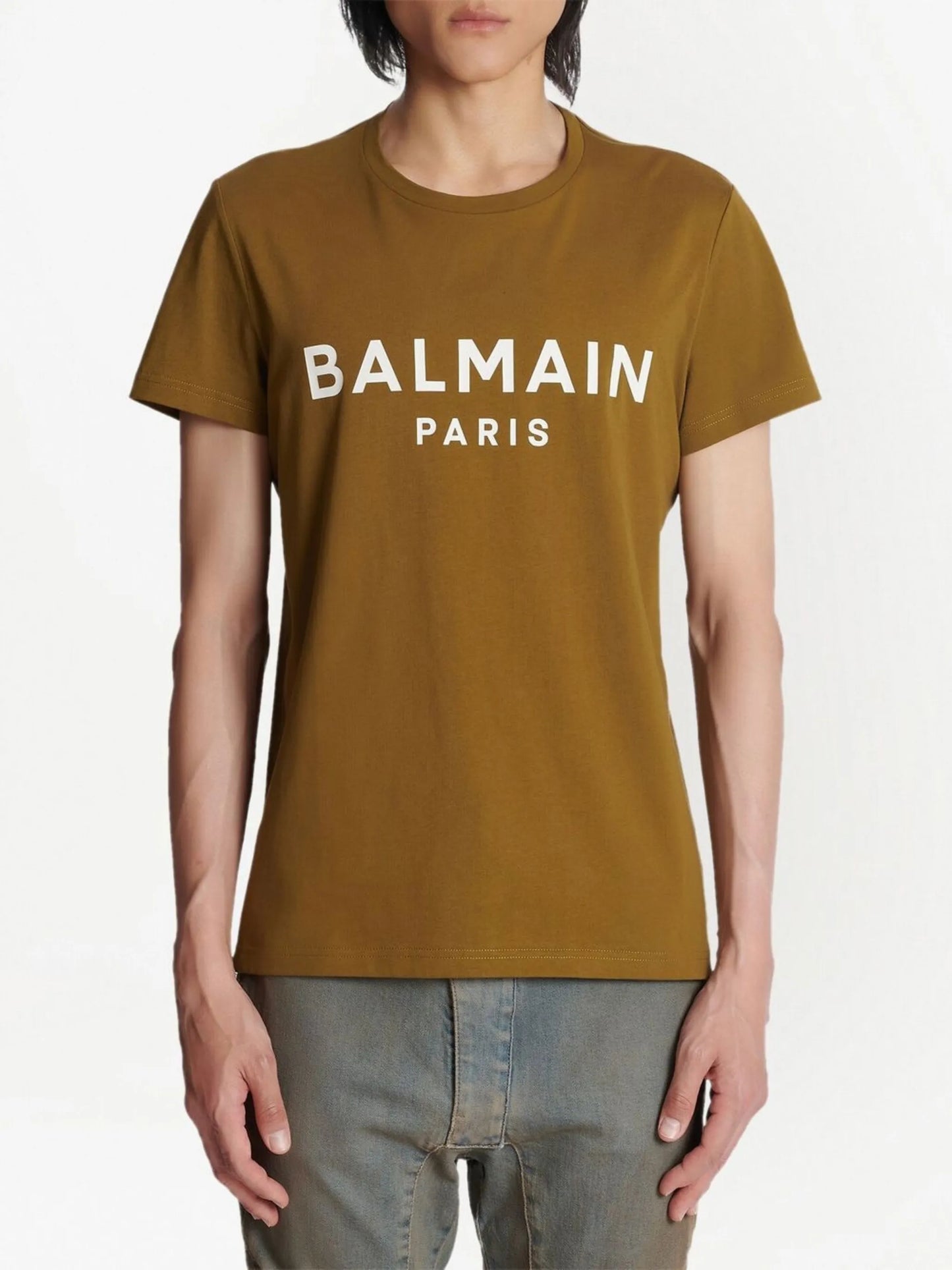 logo-print organic-cotton T-shirt
