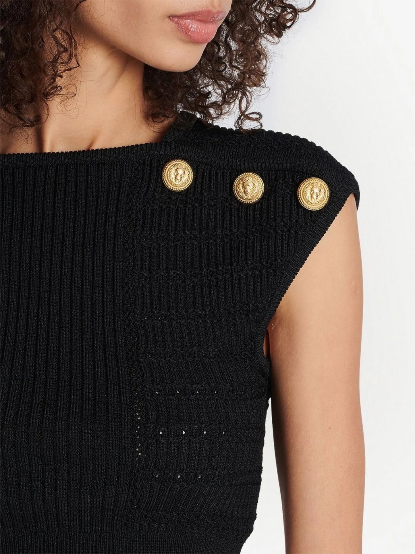ribbed-knit cropped top