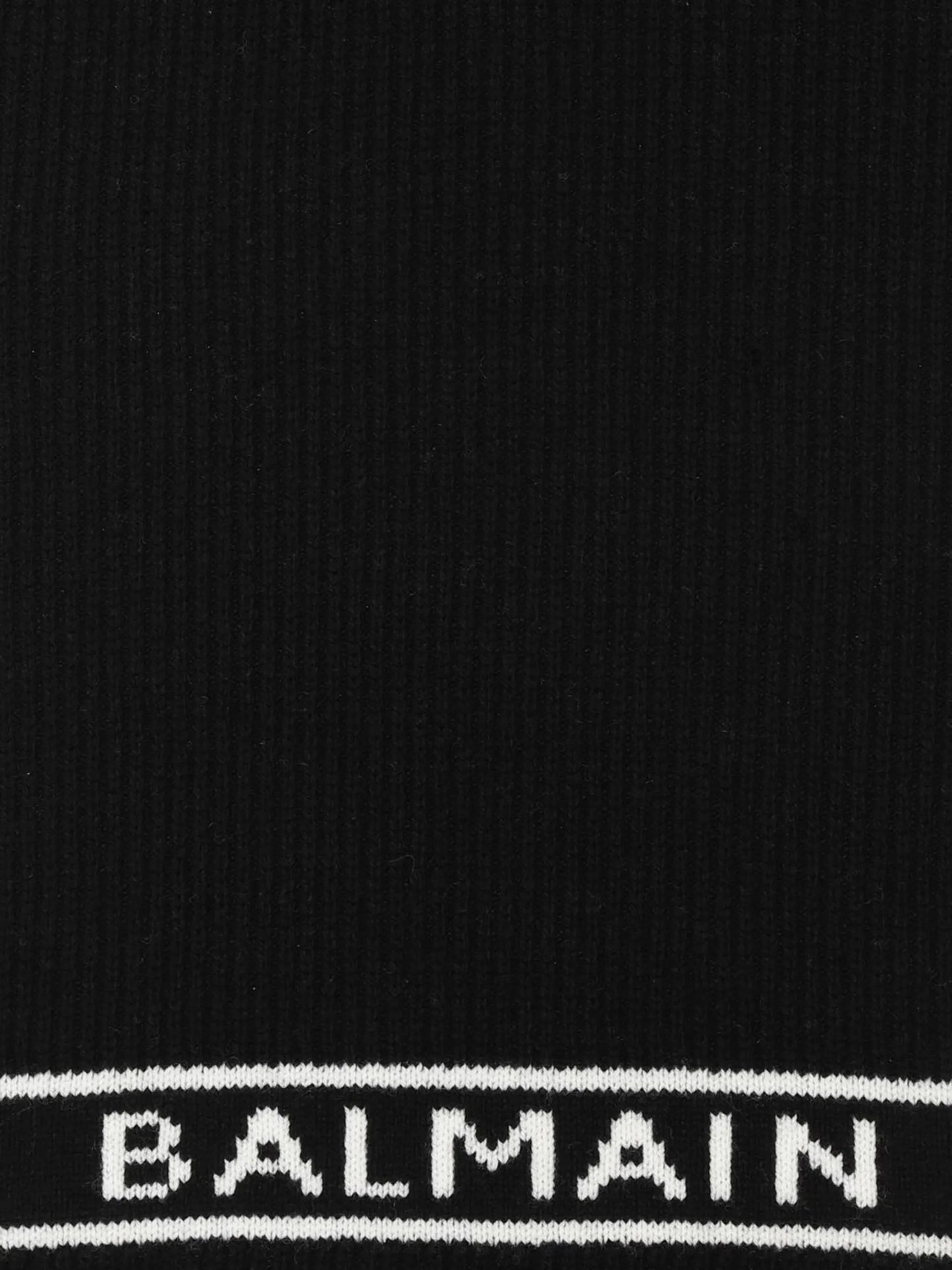 logo-intarsia wool-cashmere scarf