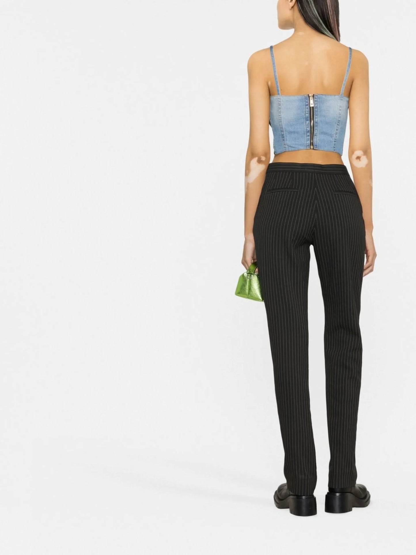 denim corset top