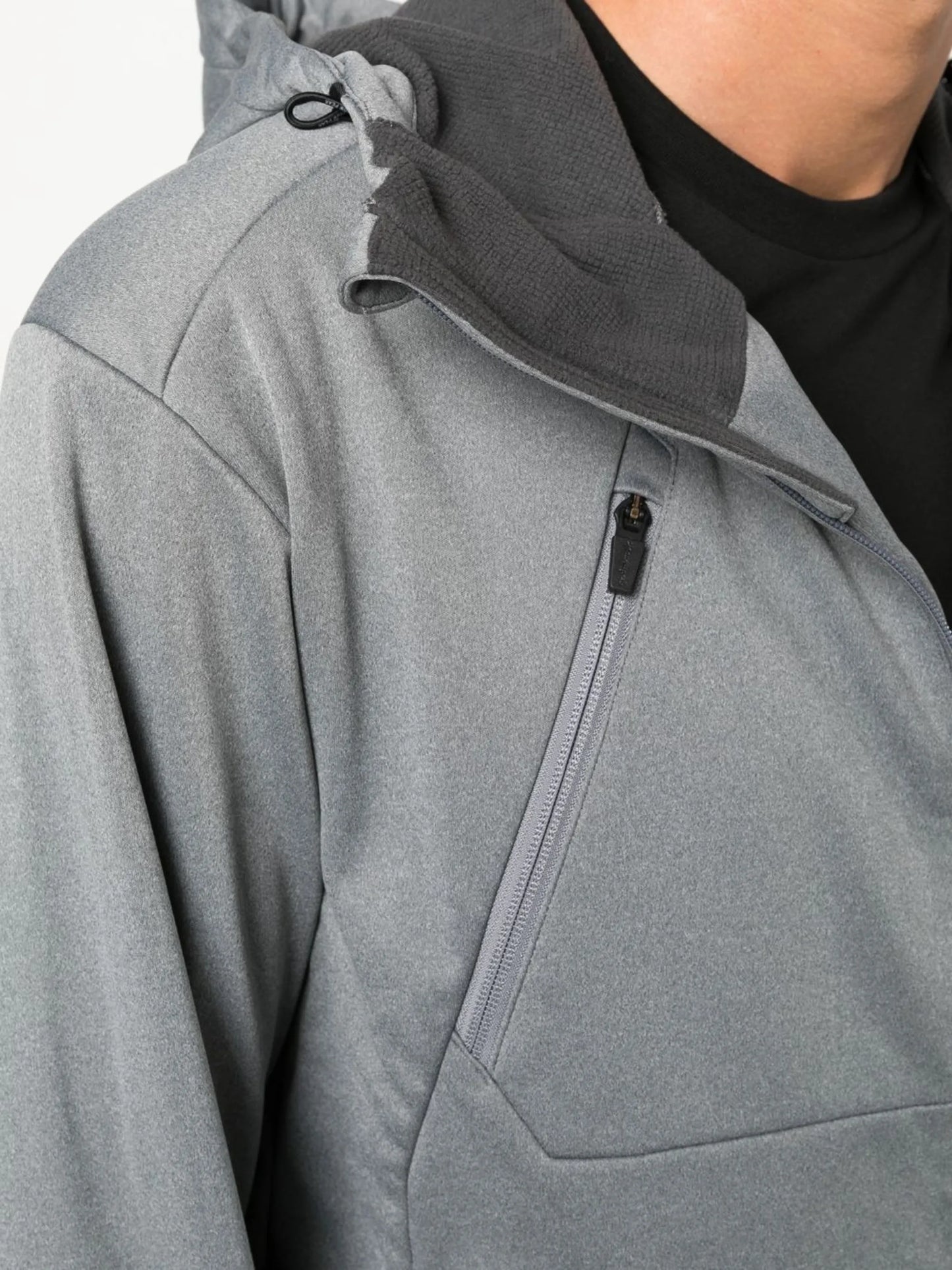 zip-up hooded sports jacket