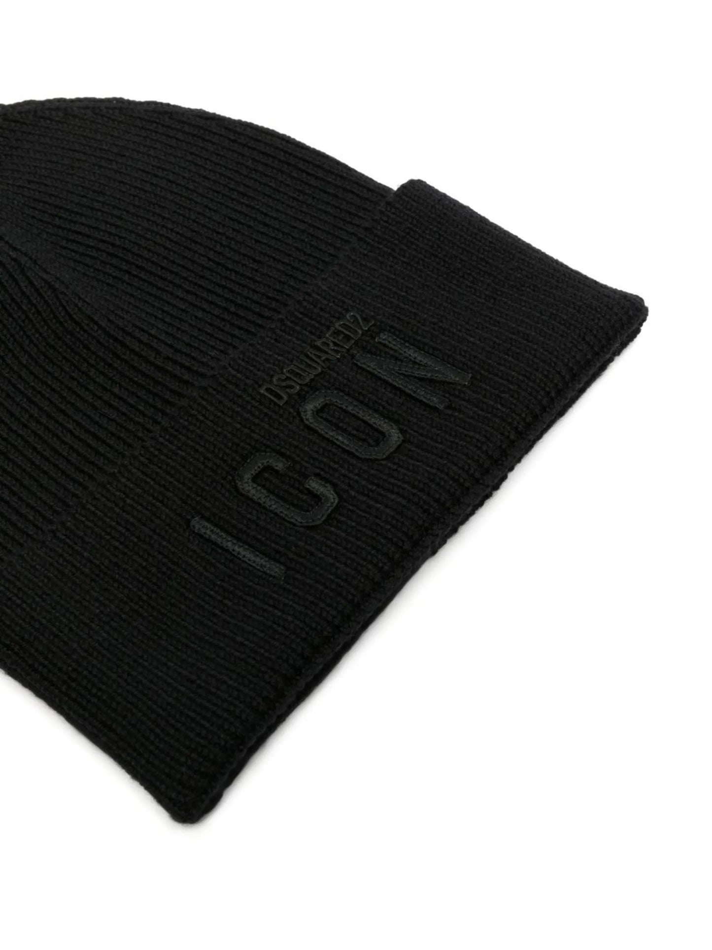 Icon logo-embroidered wool beanie