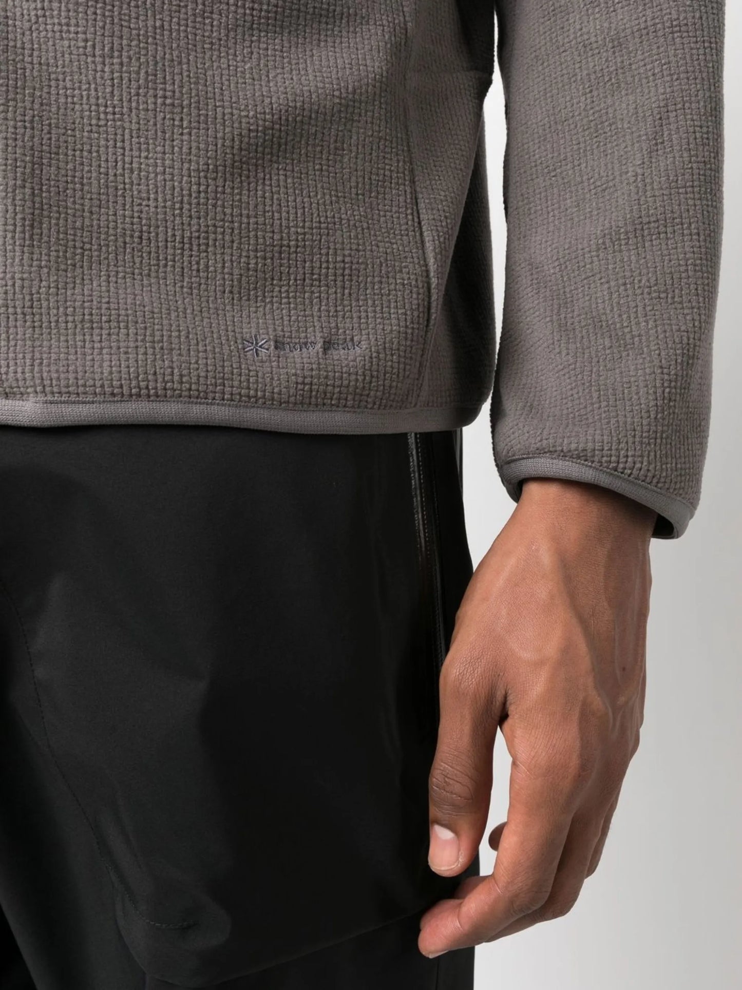 Grid zip-up jacket