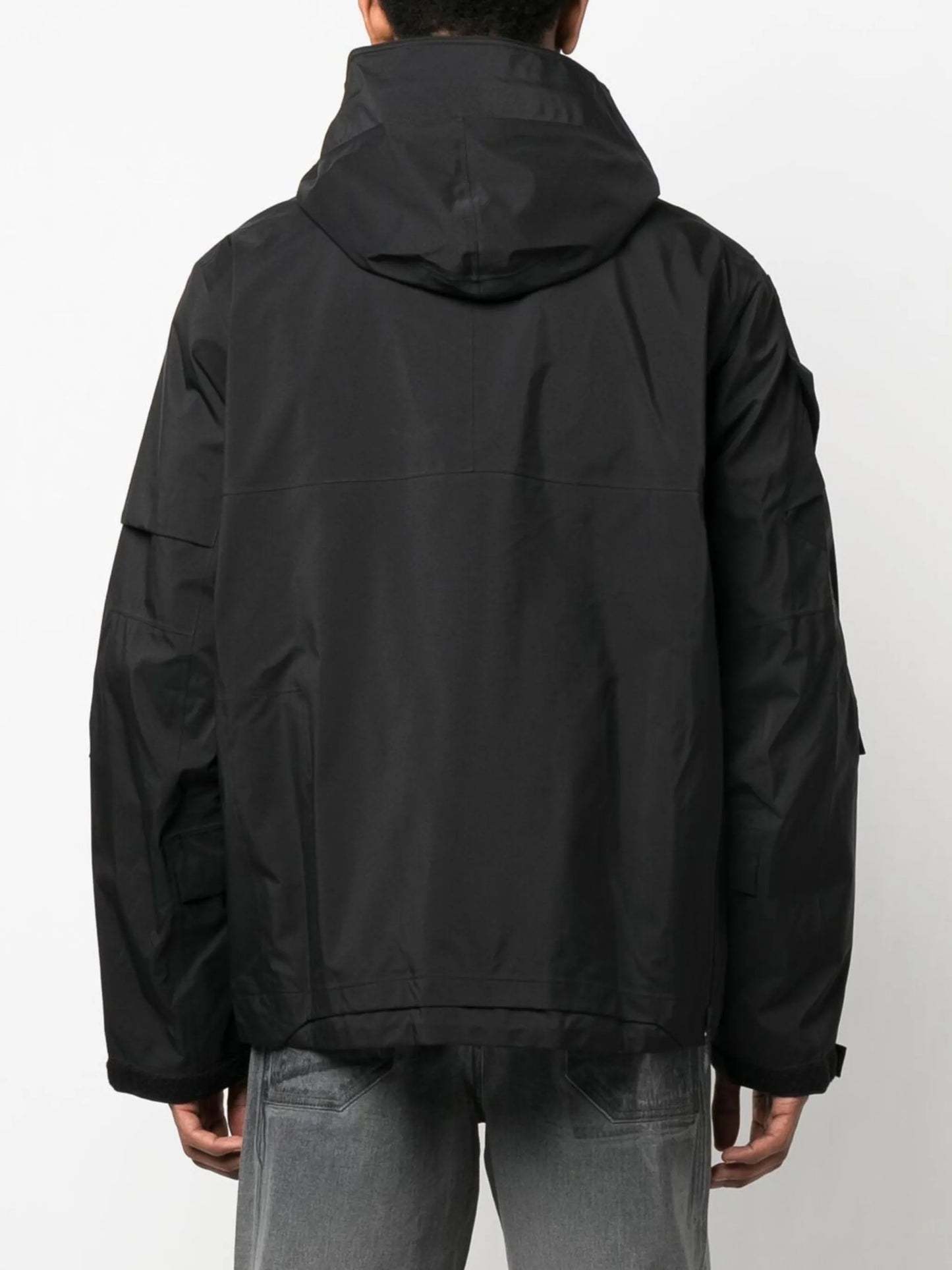 grosgrain-panel zip-up jacket