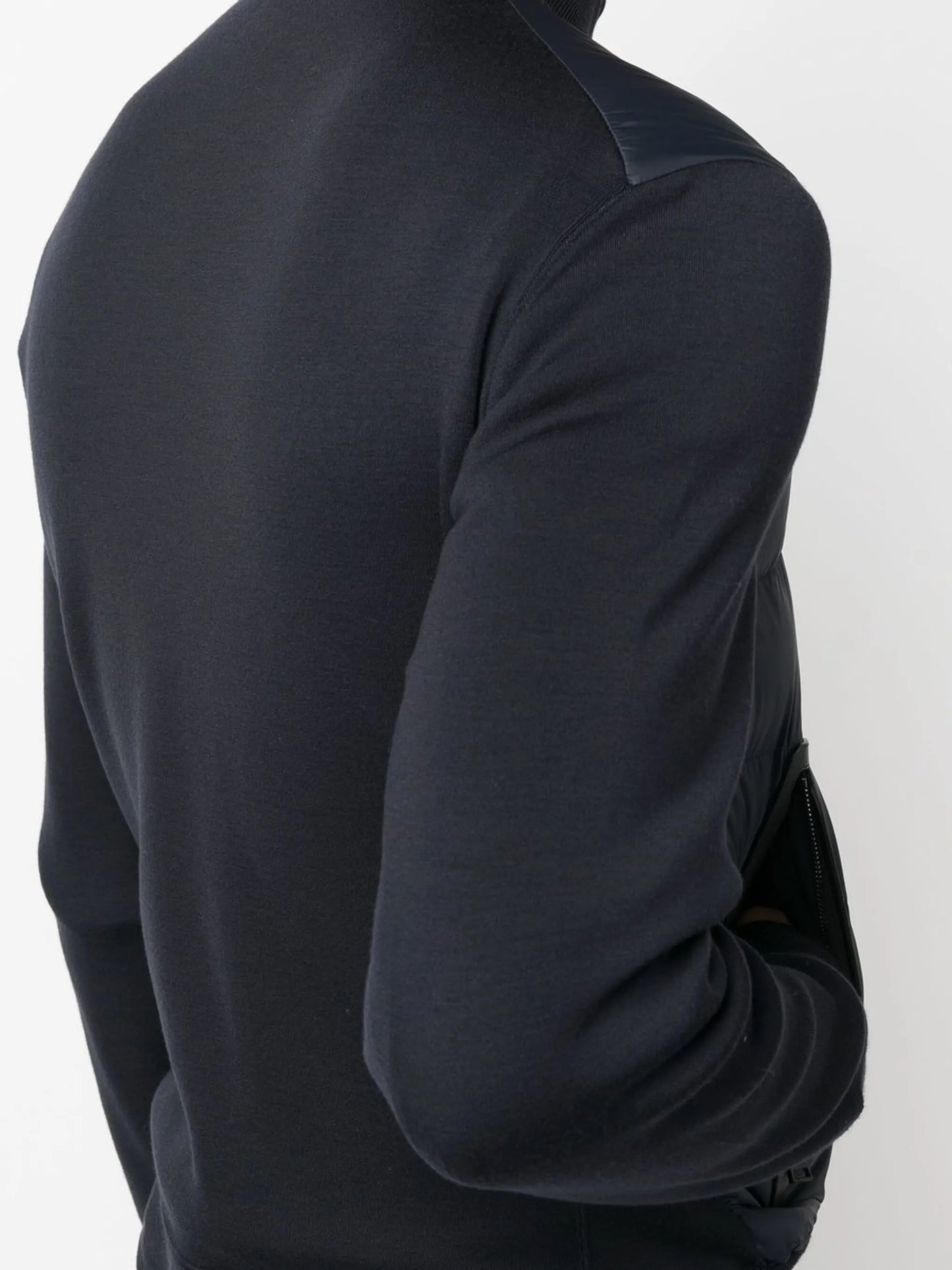 panelled padded jacket