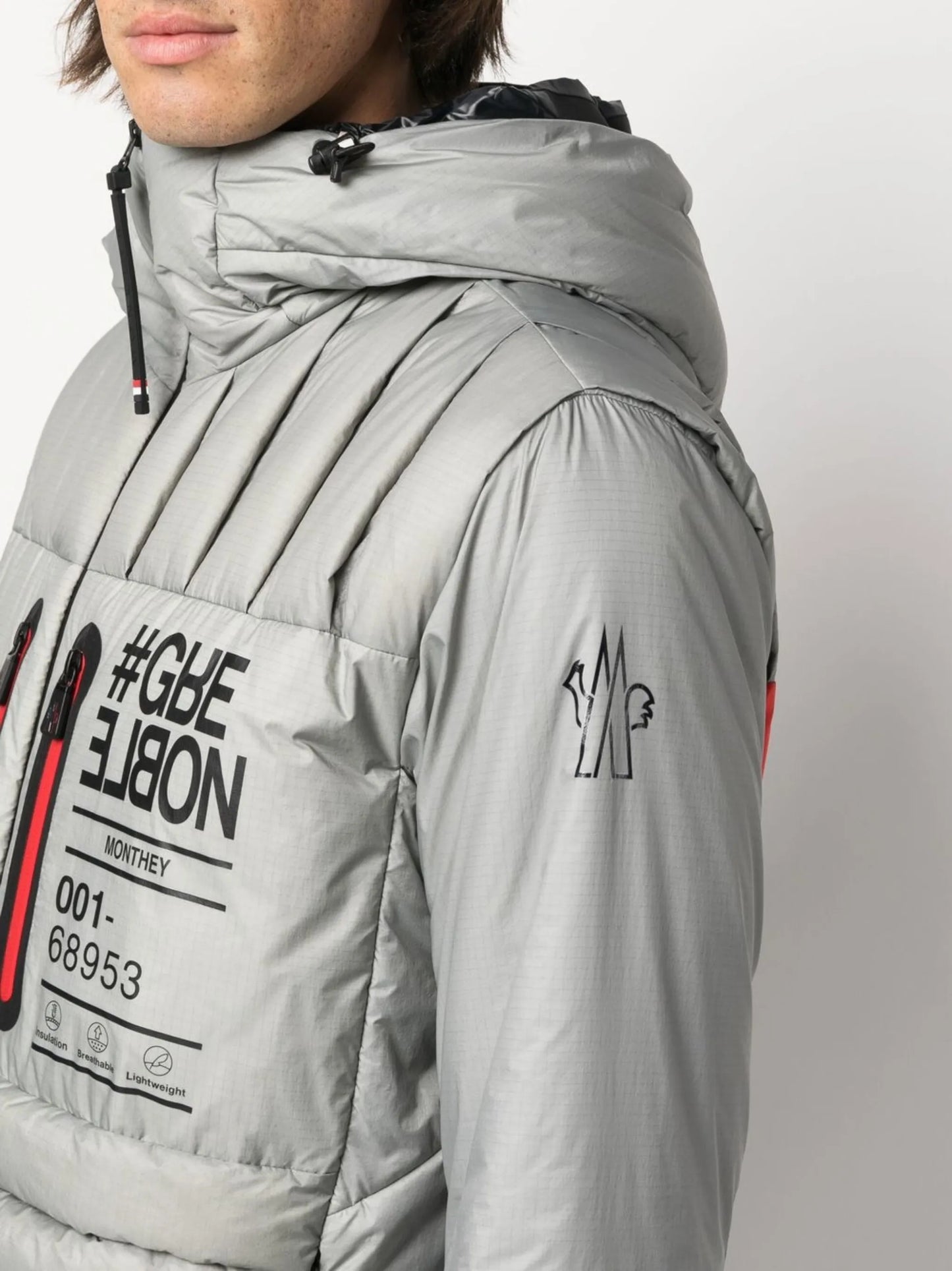 logo-patch padded down jacket