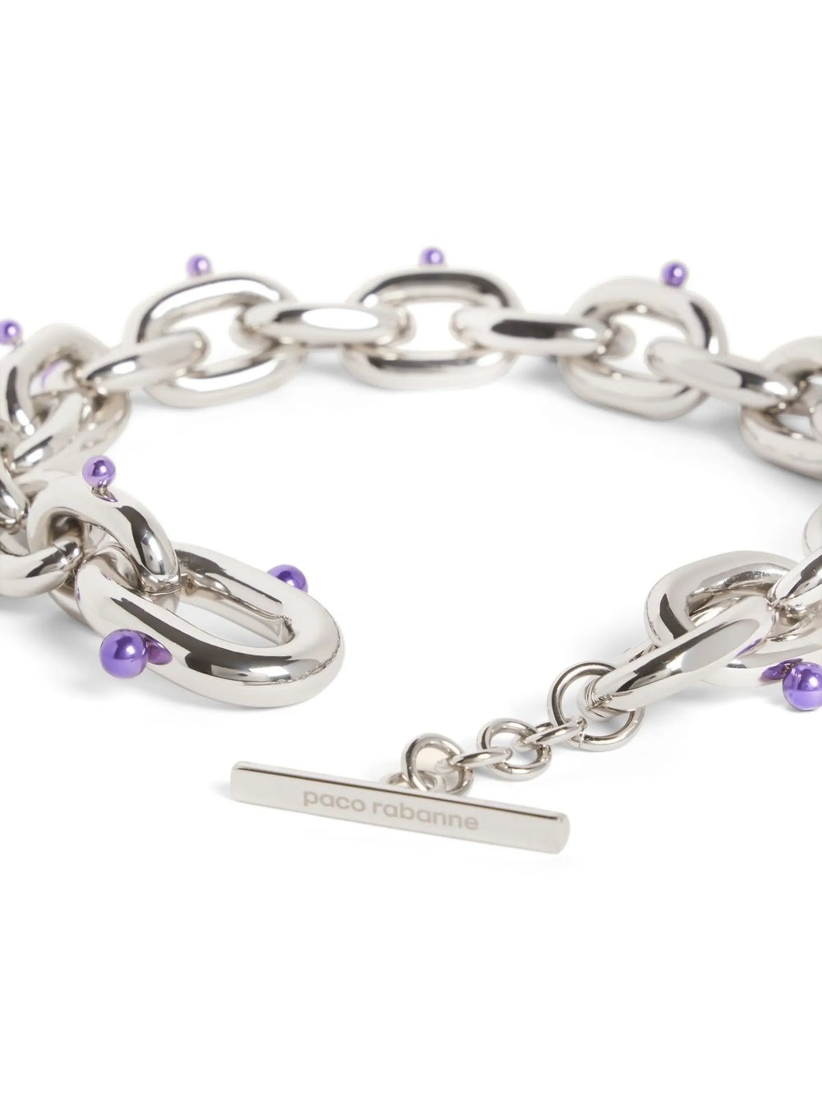 XL pearl-embellished chain-link necklace
