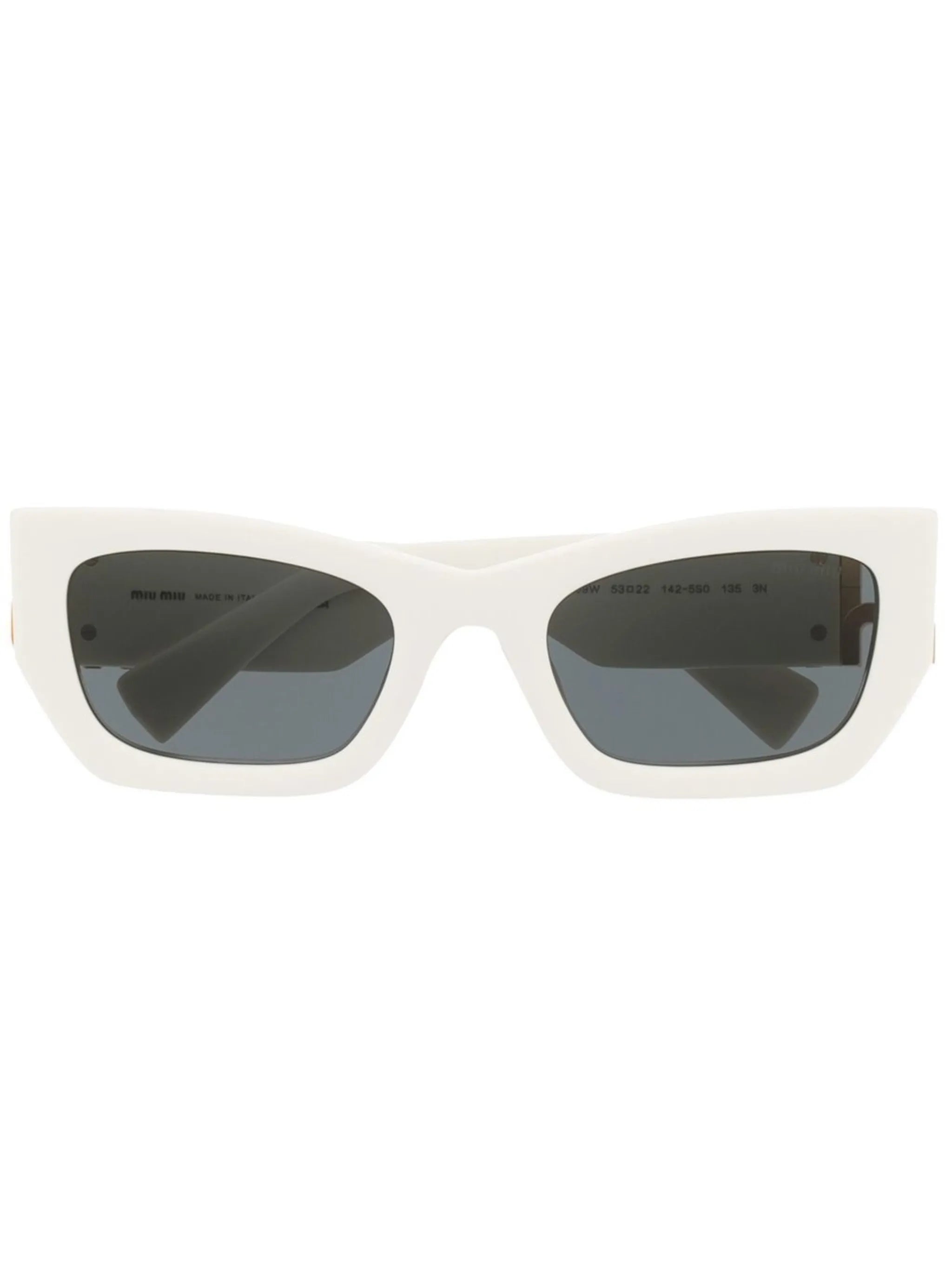 logo-plaque rectangular sunglasses