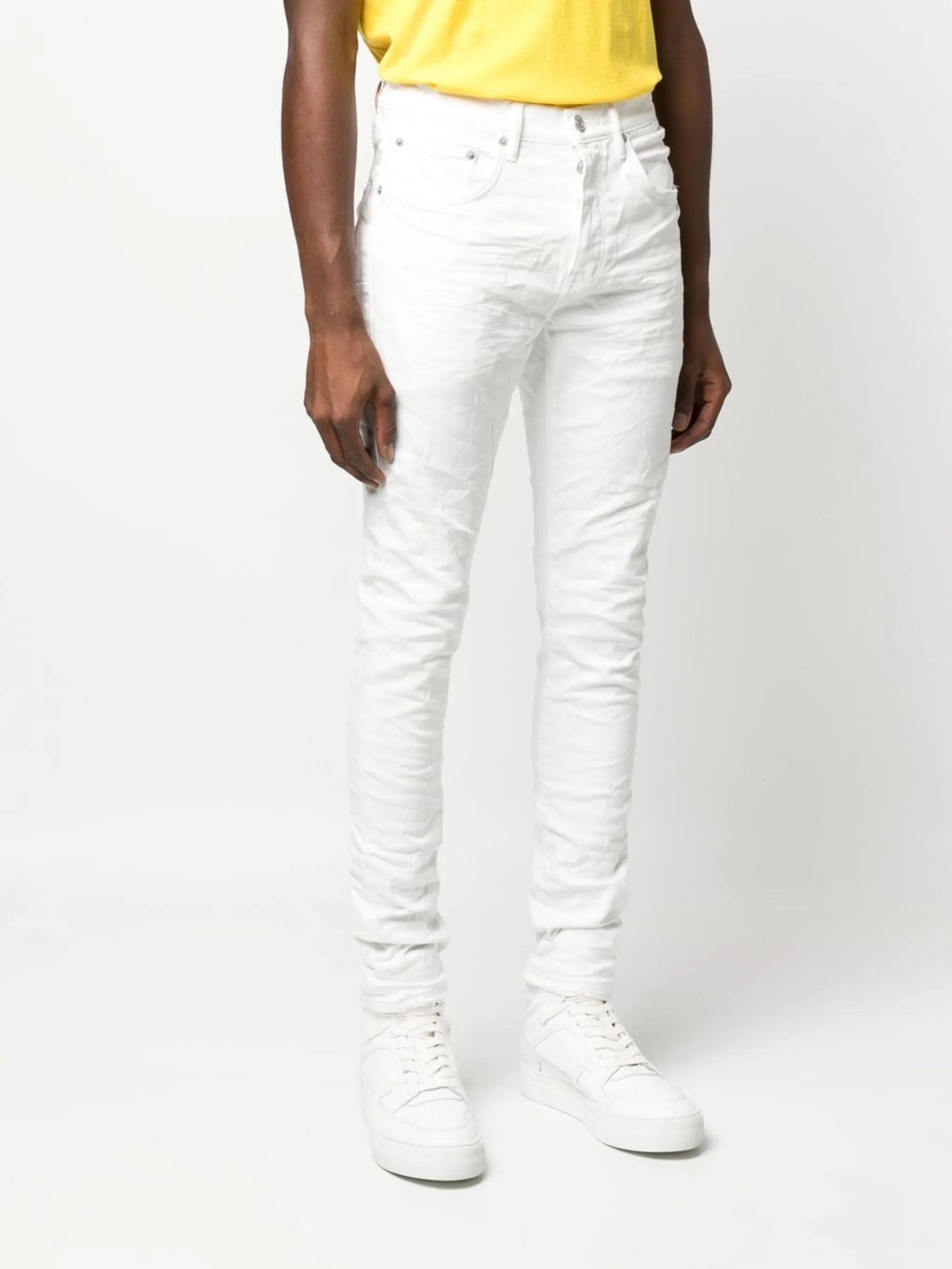 logo-patch skinny-cut jeans
