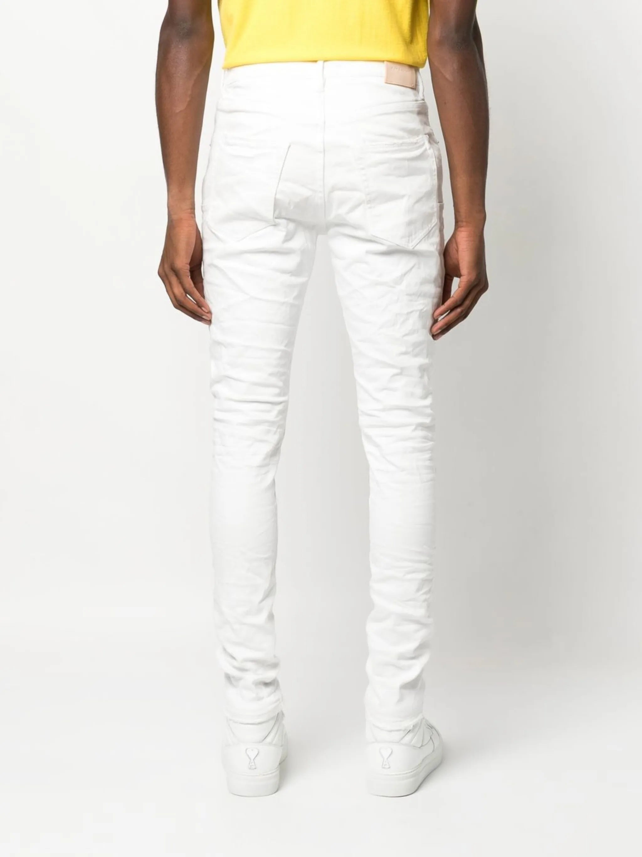logo-patch skinny-cut jeans