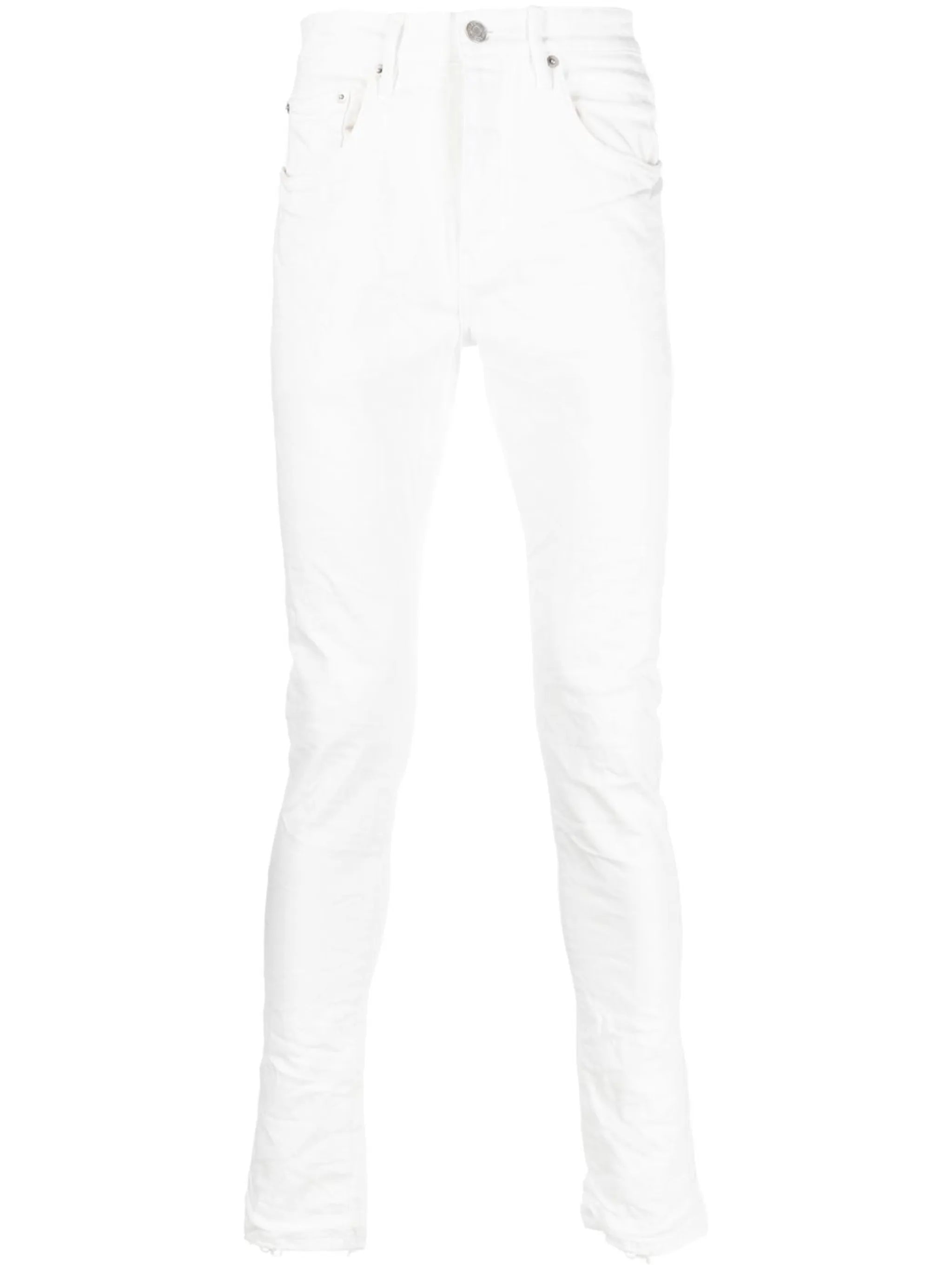 logo-patch skinny-cut jeans