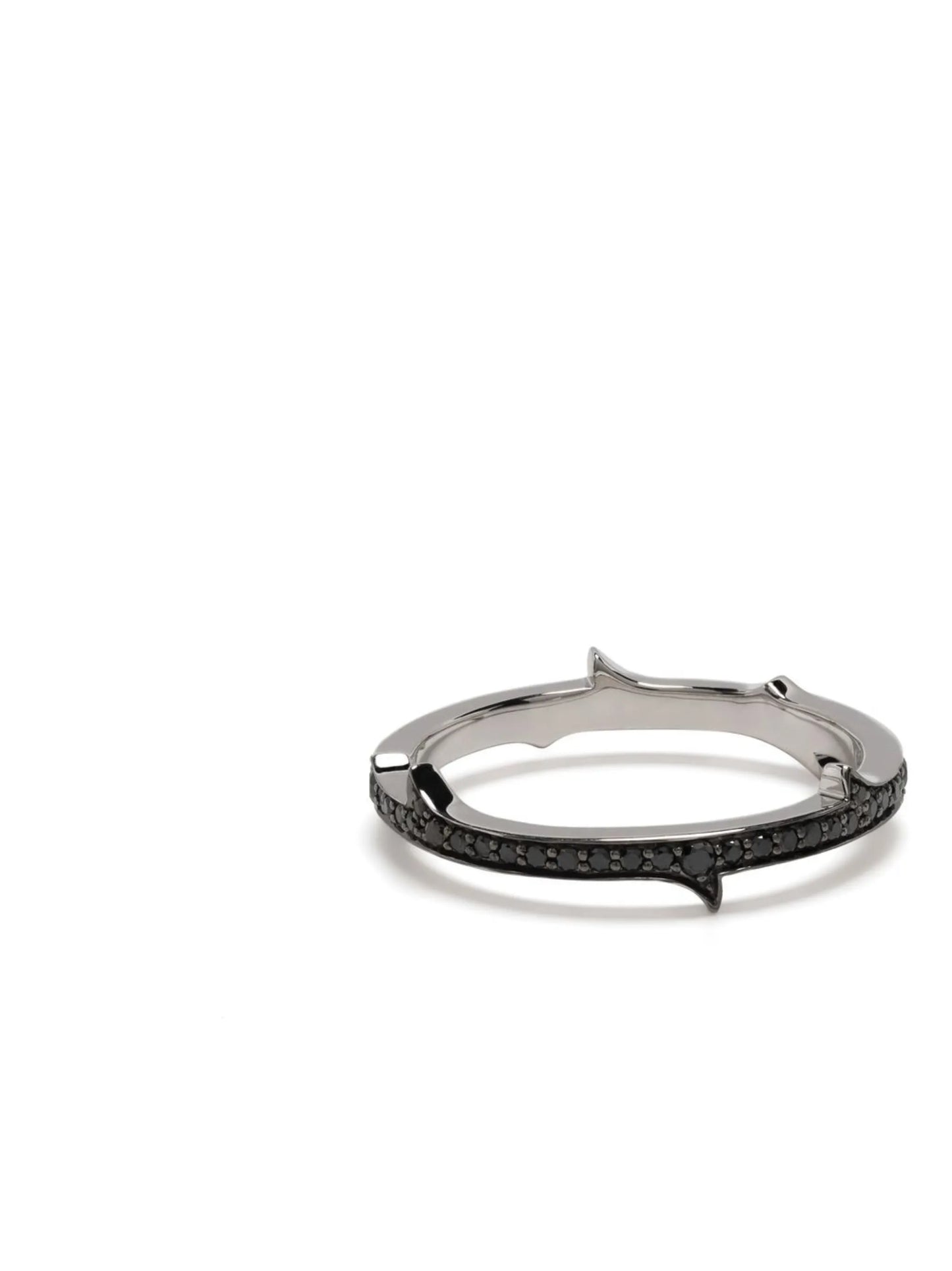 18kt white gold Thorn Stem diamond ring