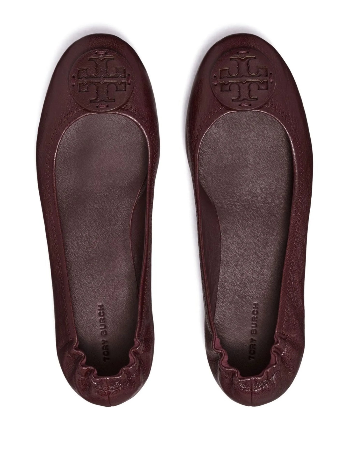 logo-patch detail ballerina shoes