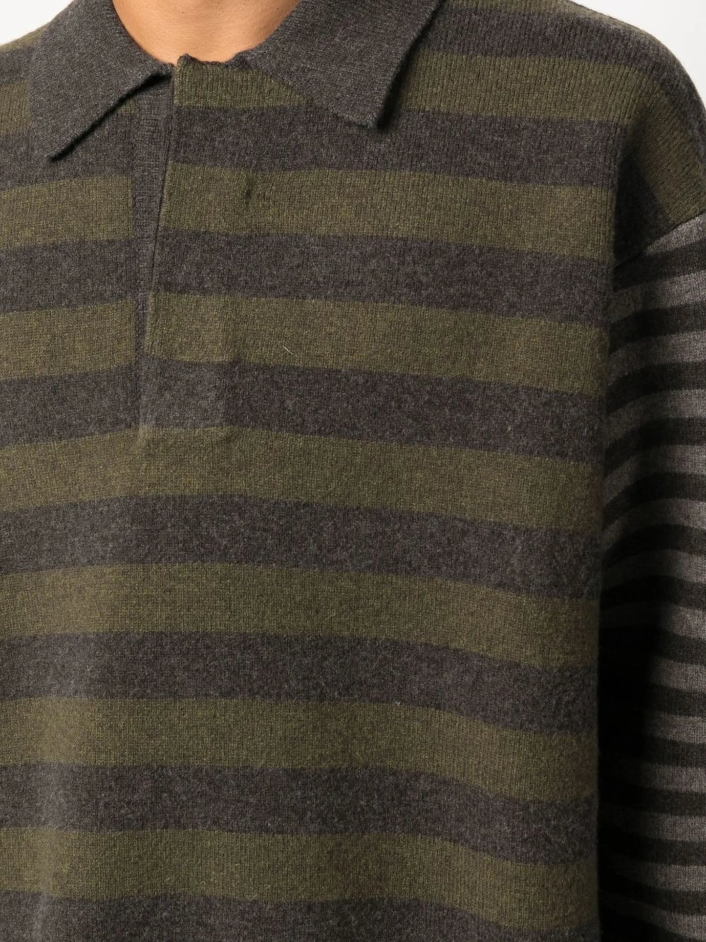 striped polo jumper