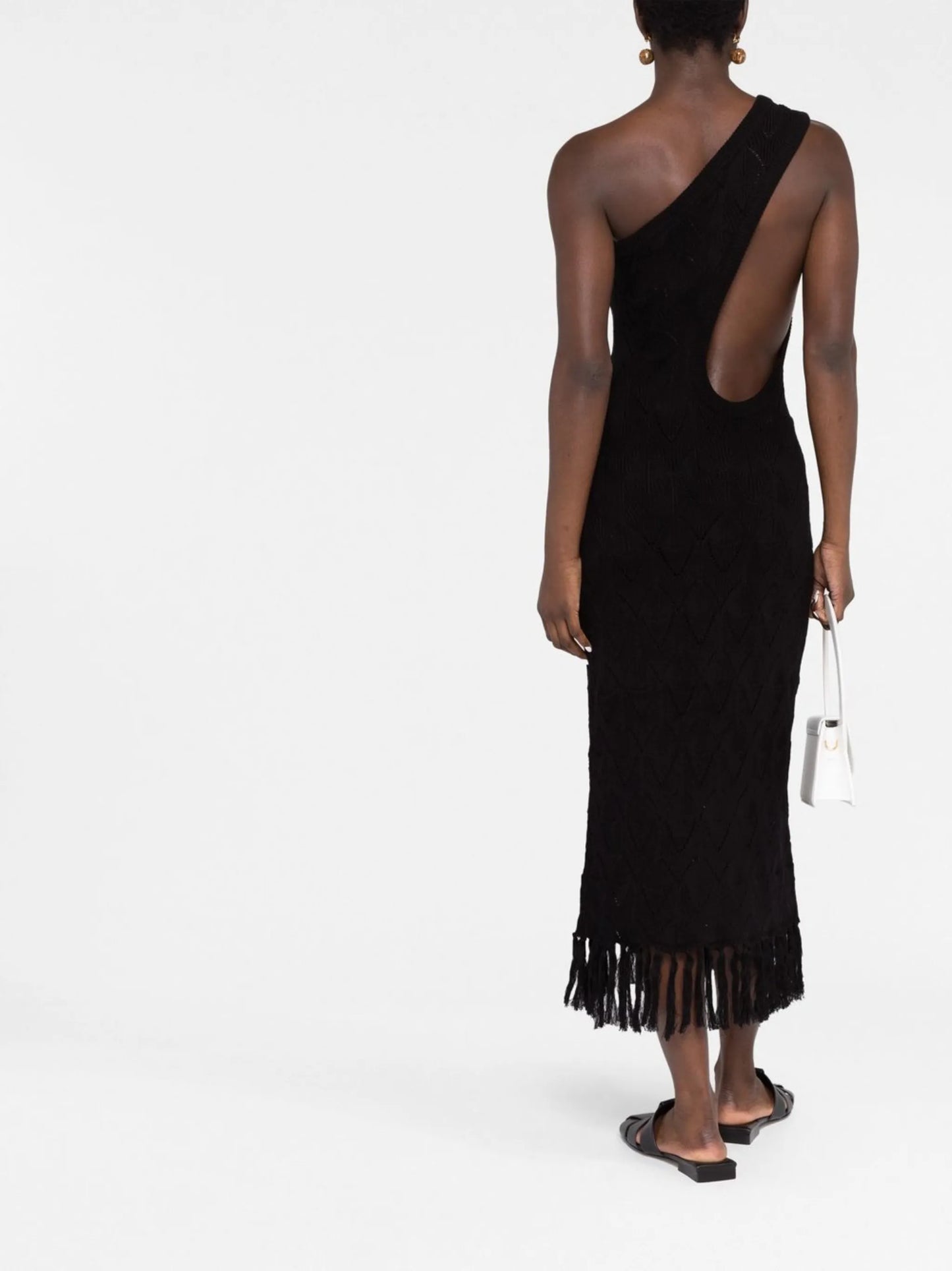 cut-out one-shoulder dress