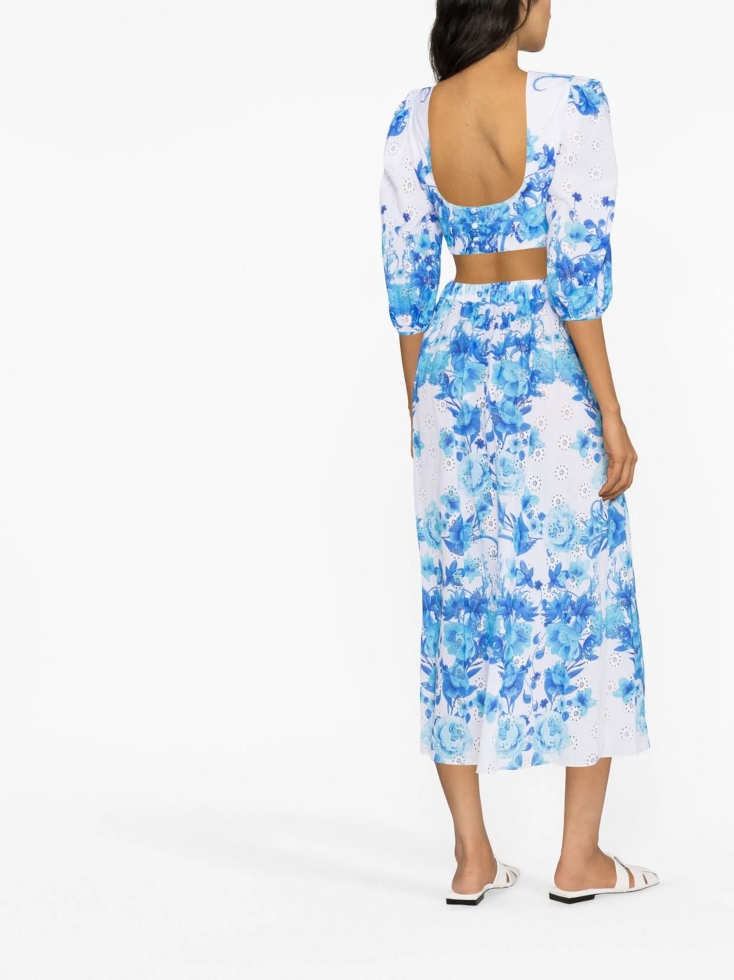 Rhea floral-print skirt