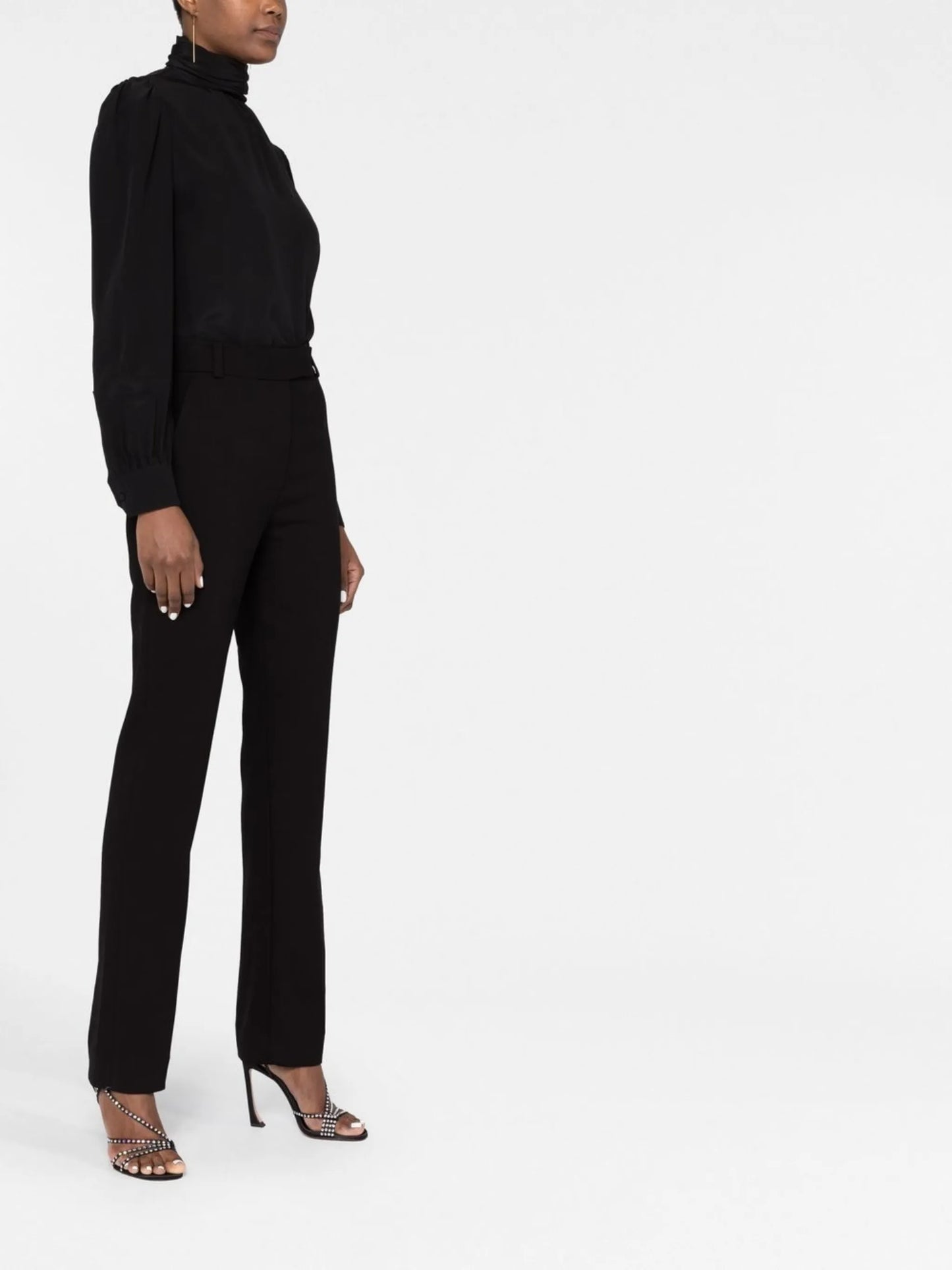 Emile high-waisted flared trousers
