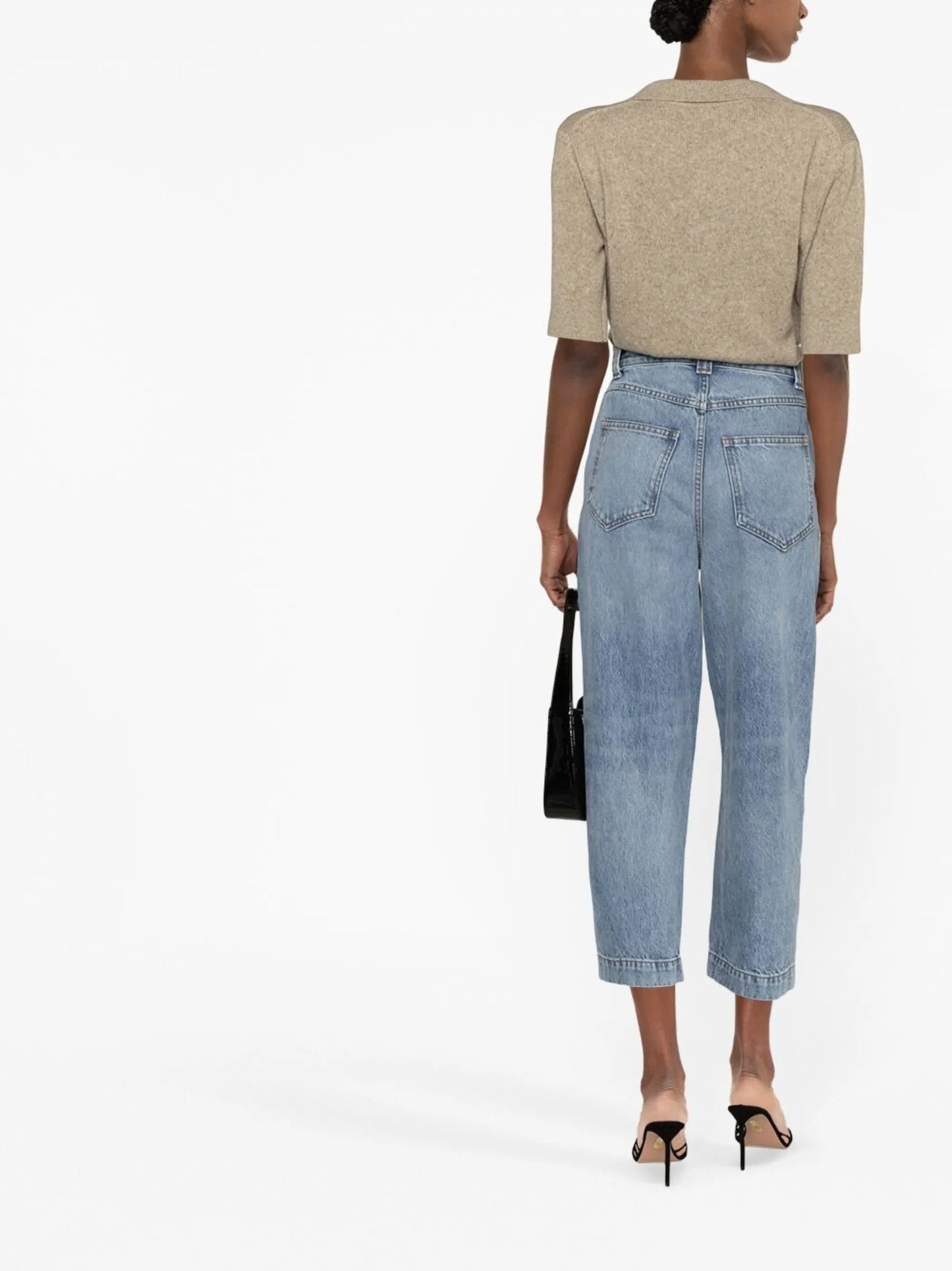 Hewey high-waisted cropped jeans