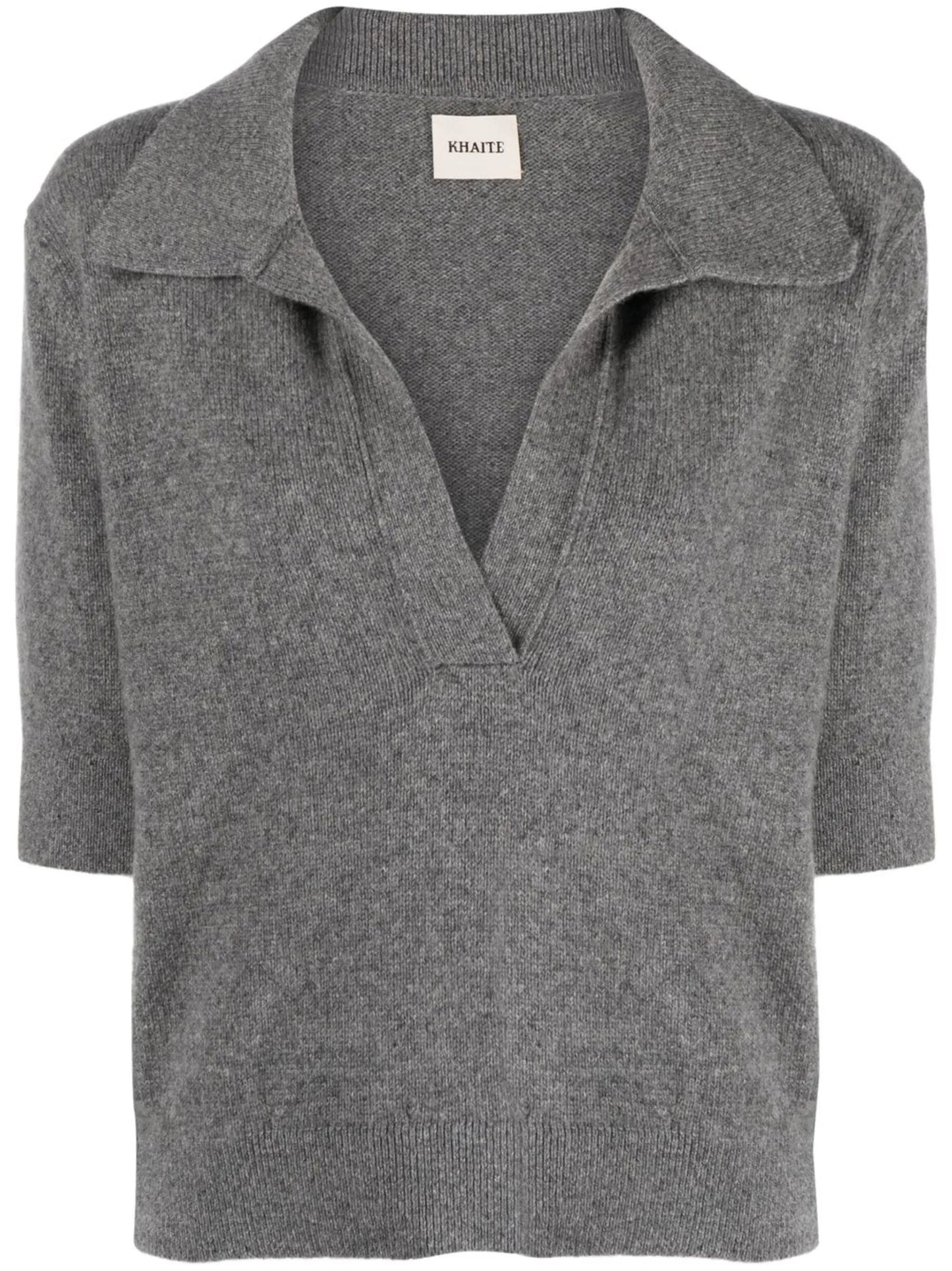 The Shrunken Jo knitted polo top
