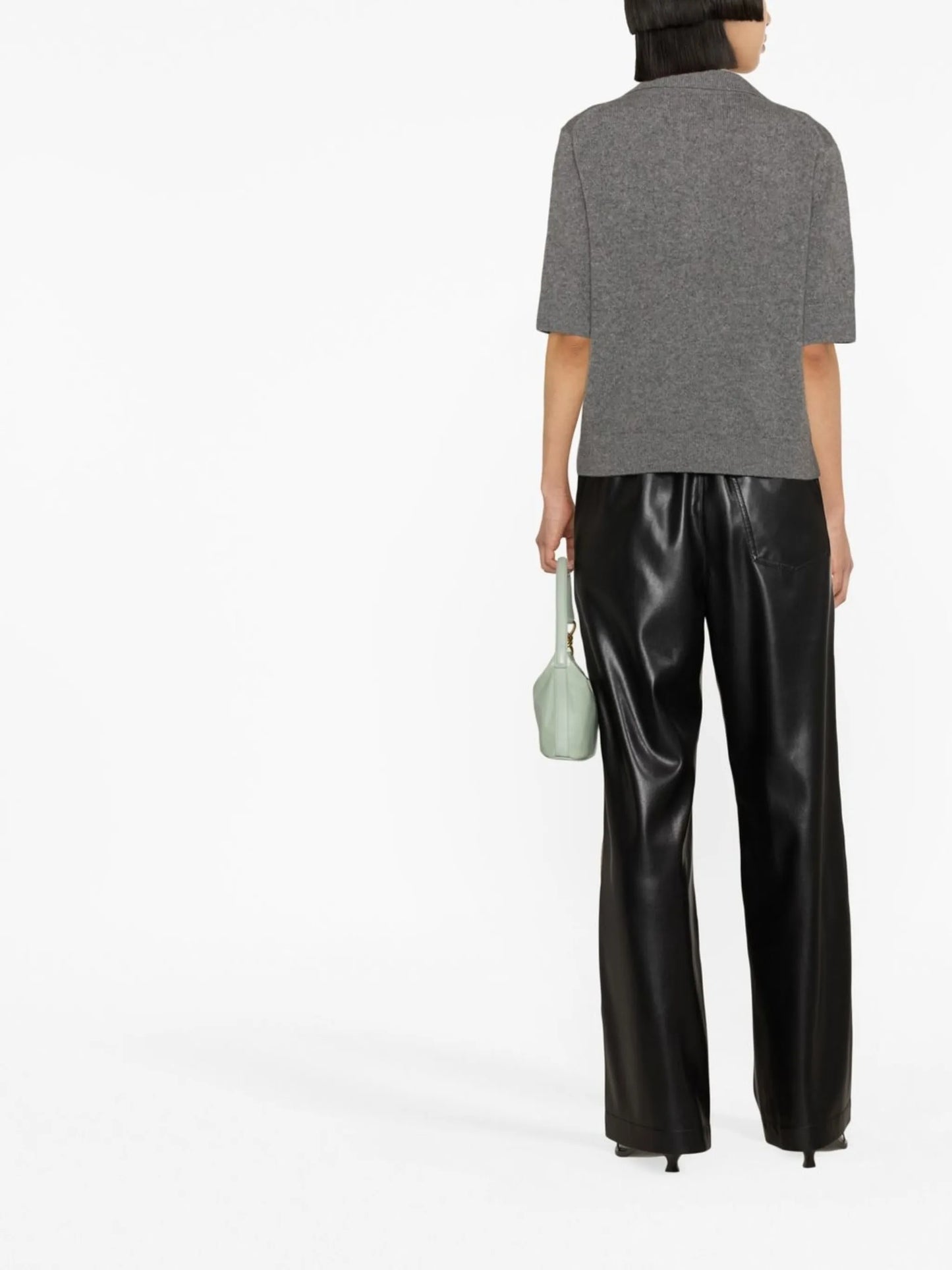 The Shrunken Jo knitted polo top