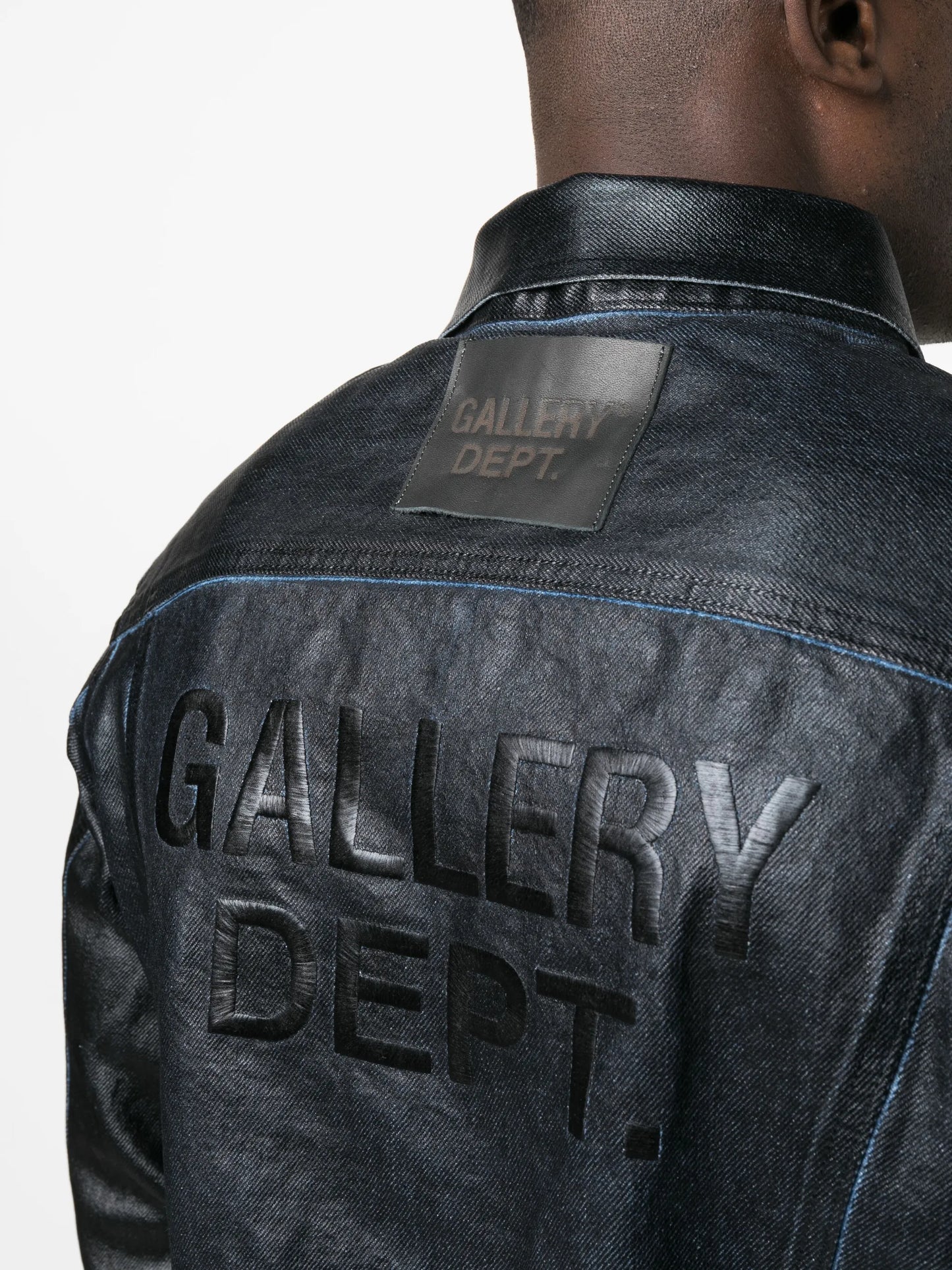 Andy logo-embroidered denim jacket