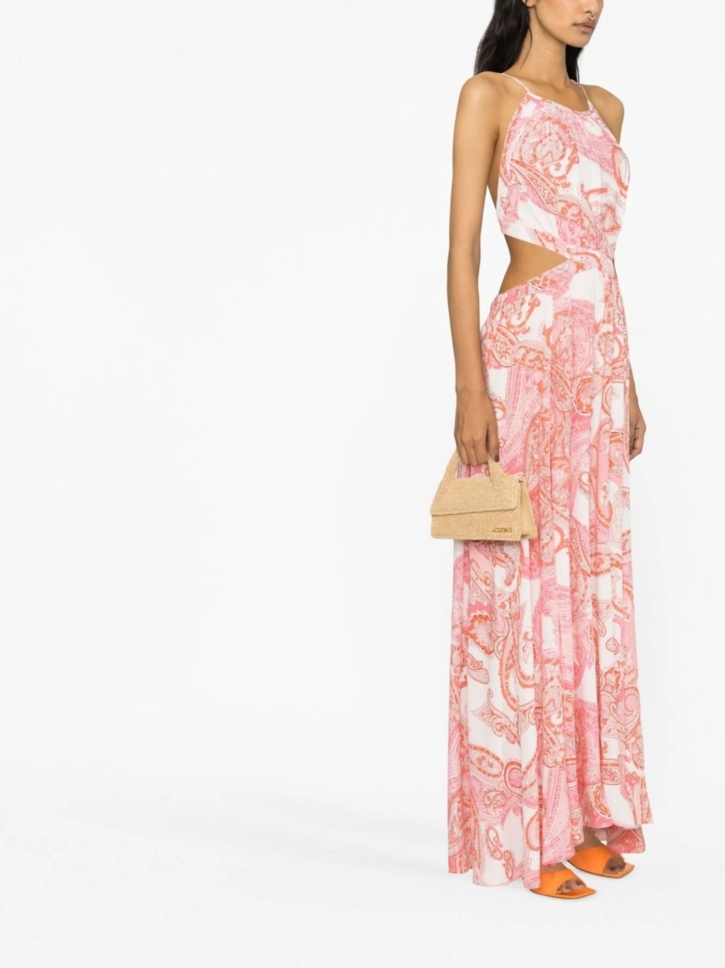 Arabella paisley-print dress