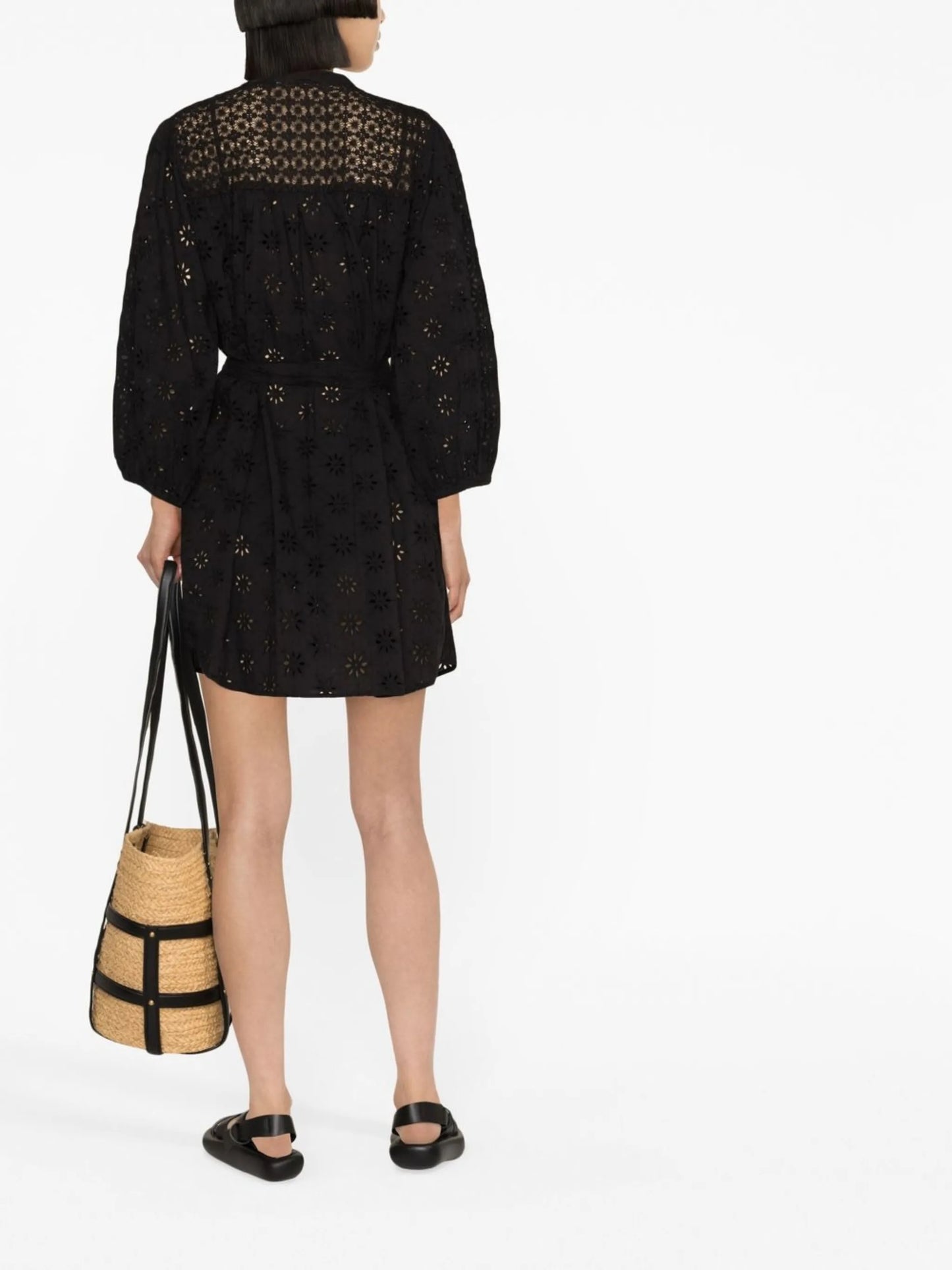 Barrie broderie anglaise cotton dress