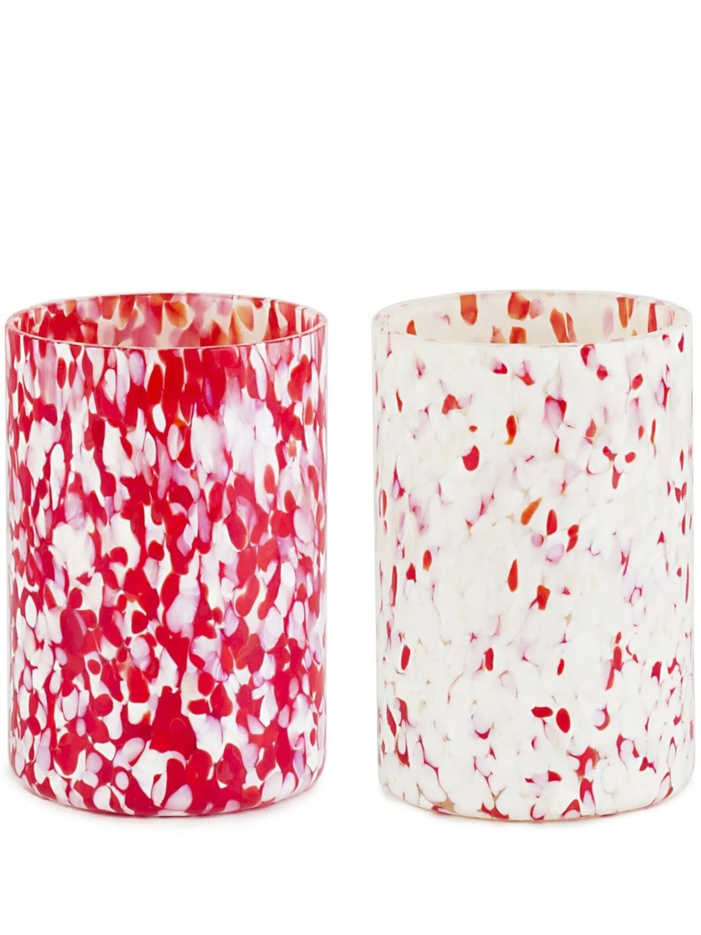 Macchia Murano glass set of two tumblers