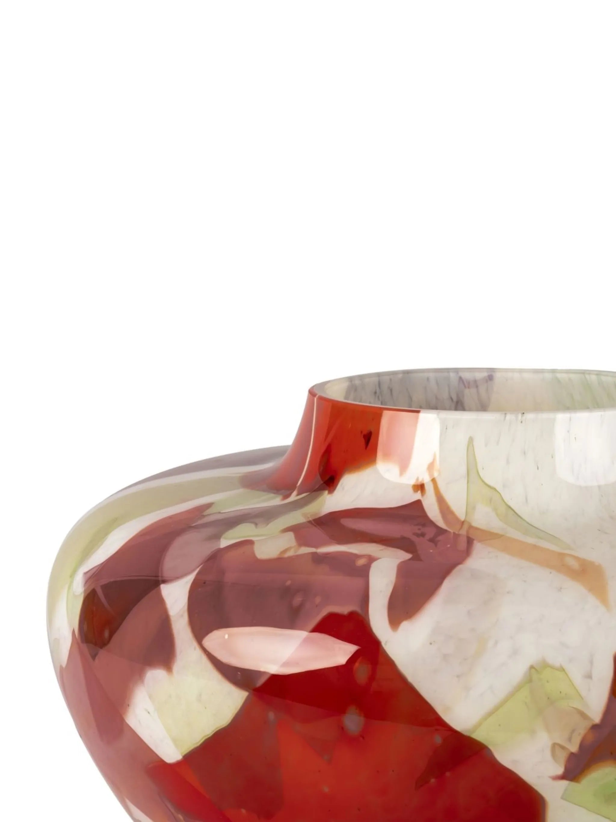 Nougat Spring Olla Murano glass vase