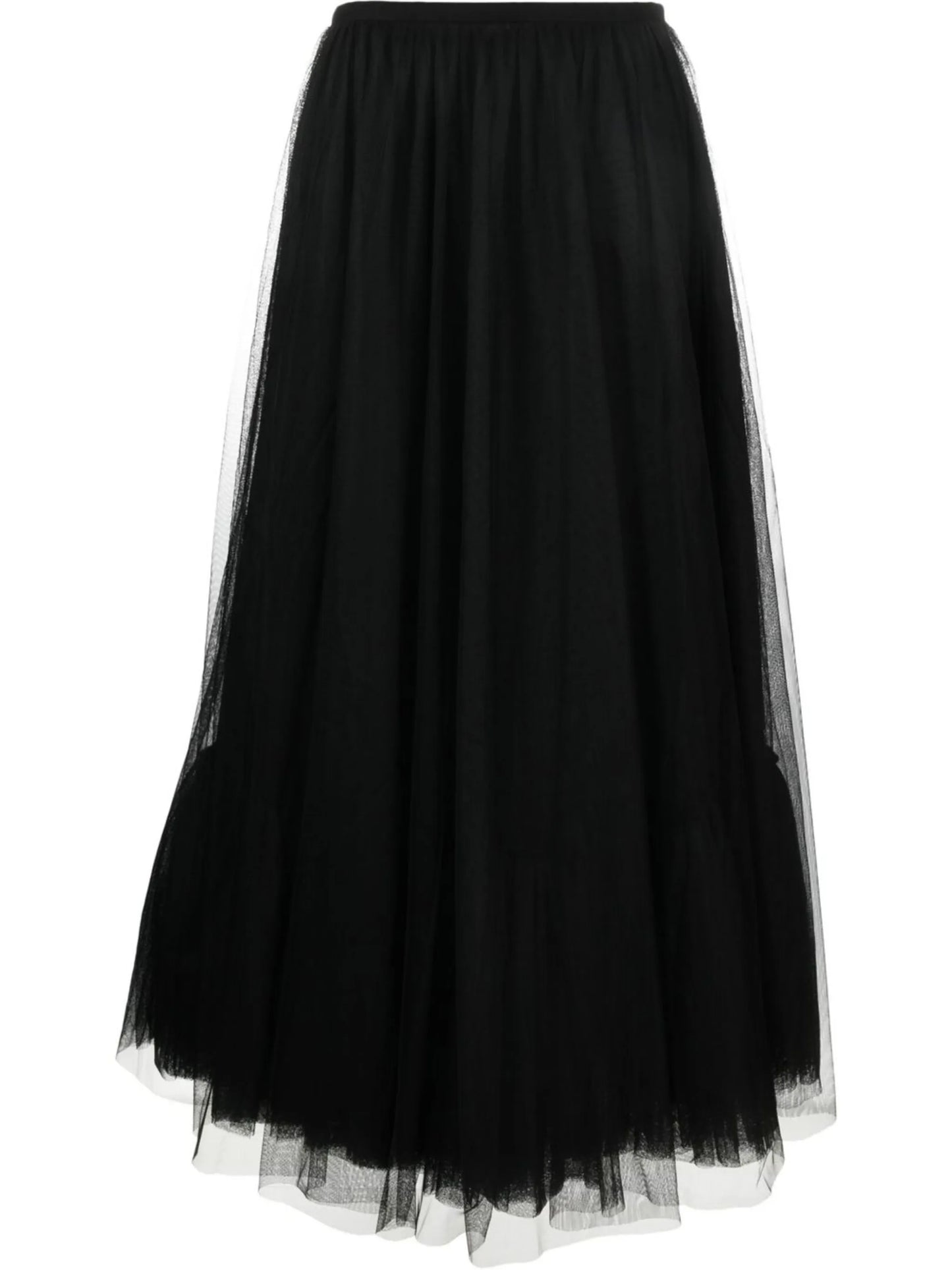 high-waisted tulle skirt