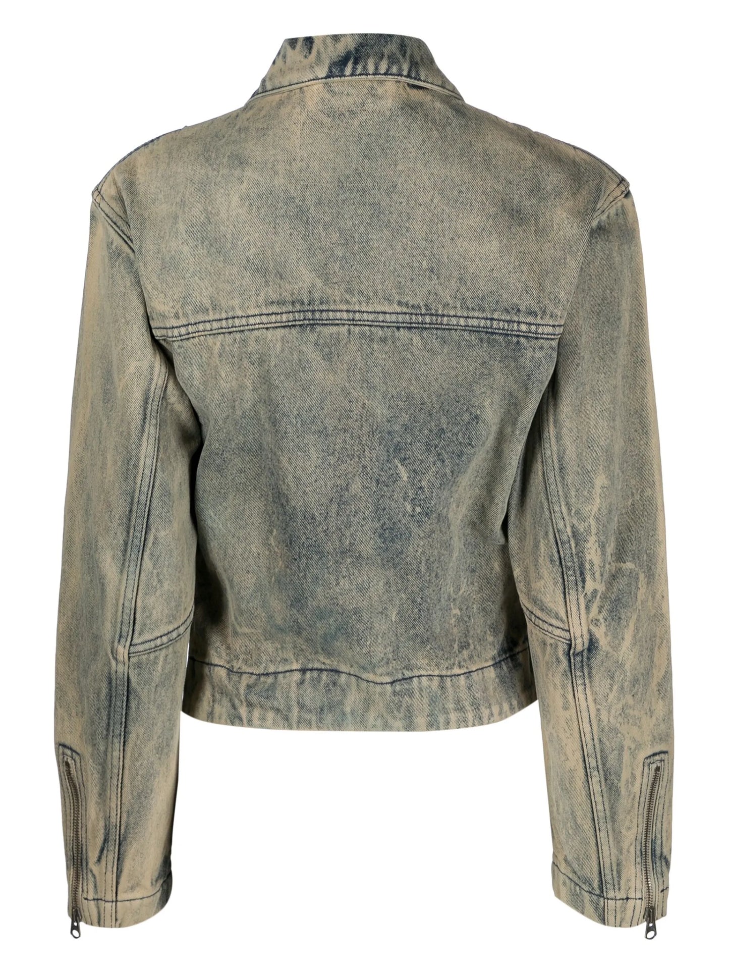 detachable-sleeve denim jacket