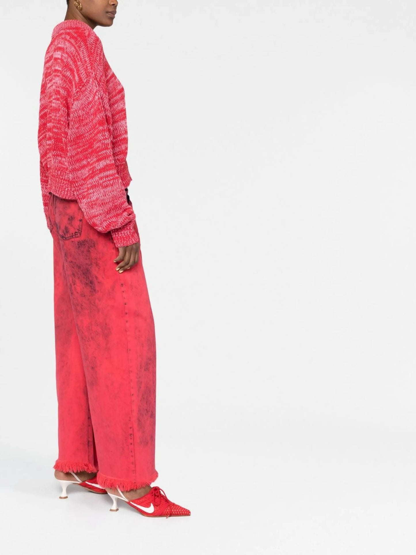 chunky-knit jumper