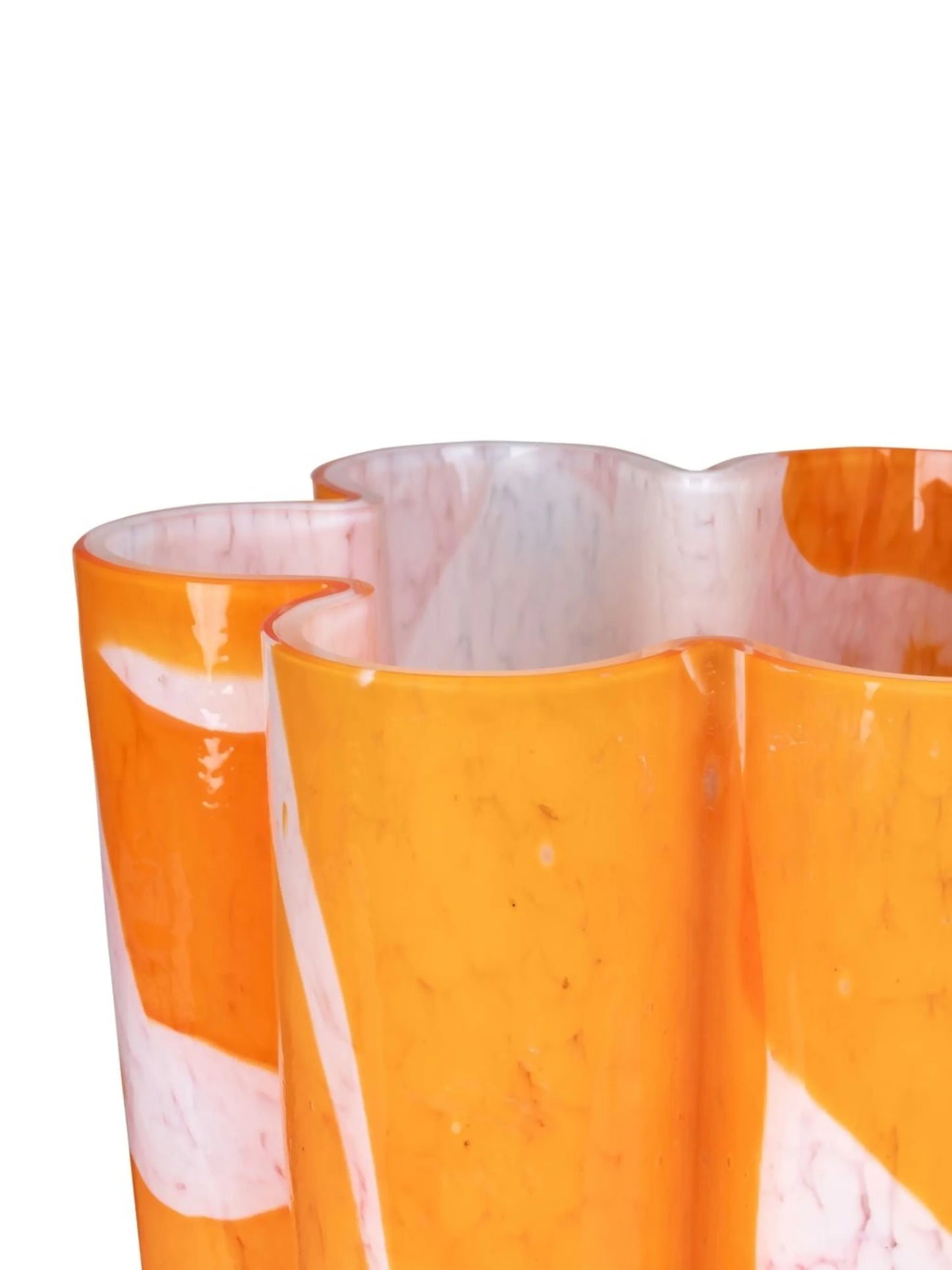Murano glass bucket vase