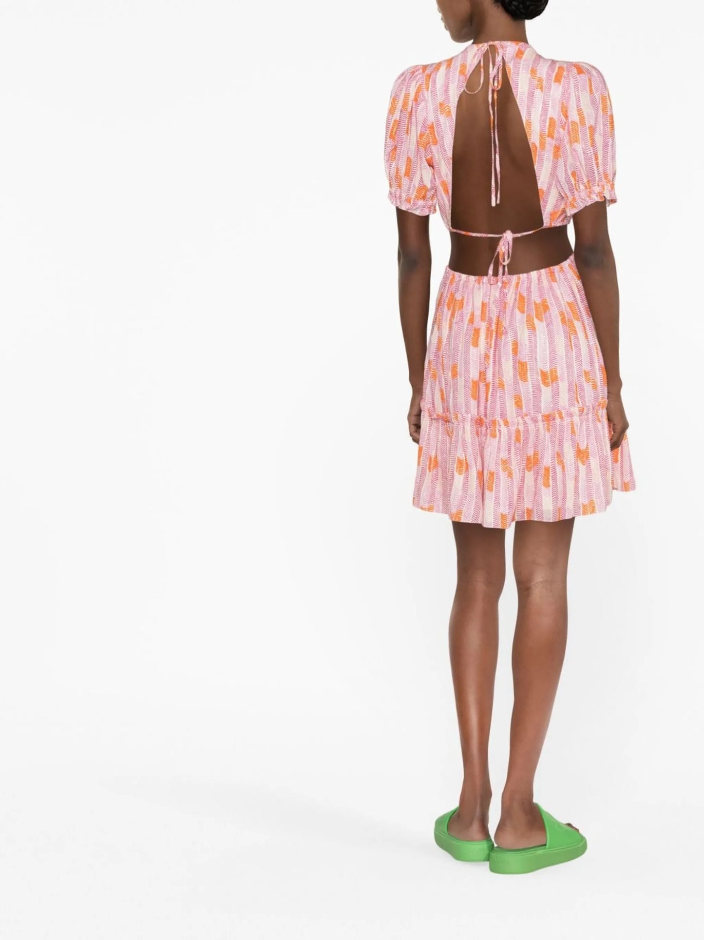 Gigi open-back minidress