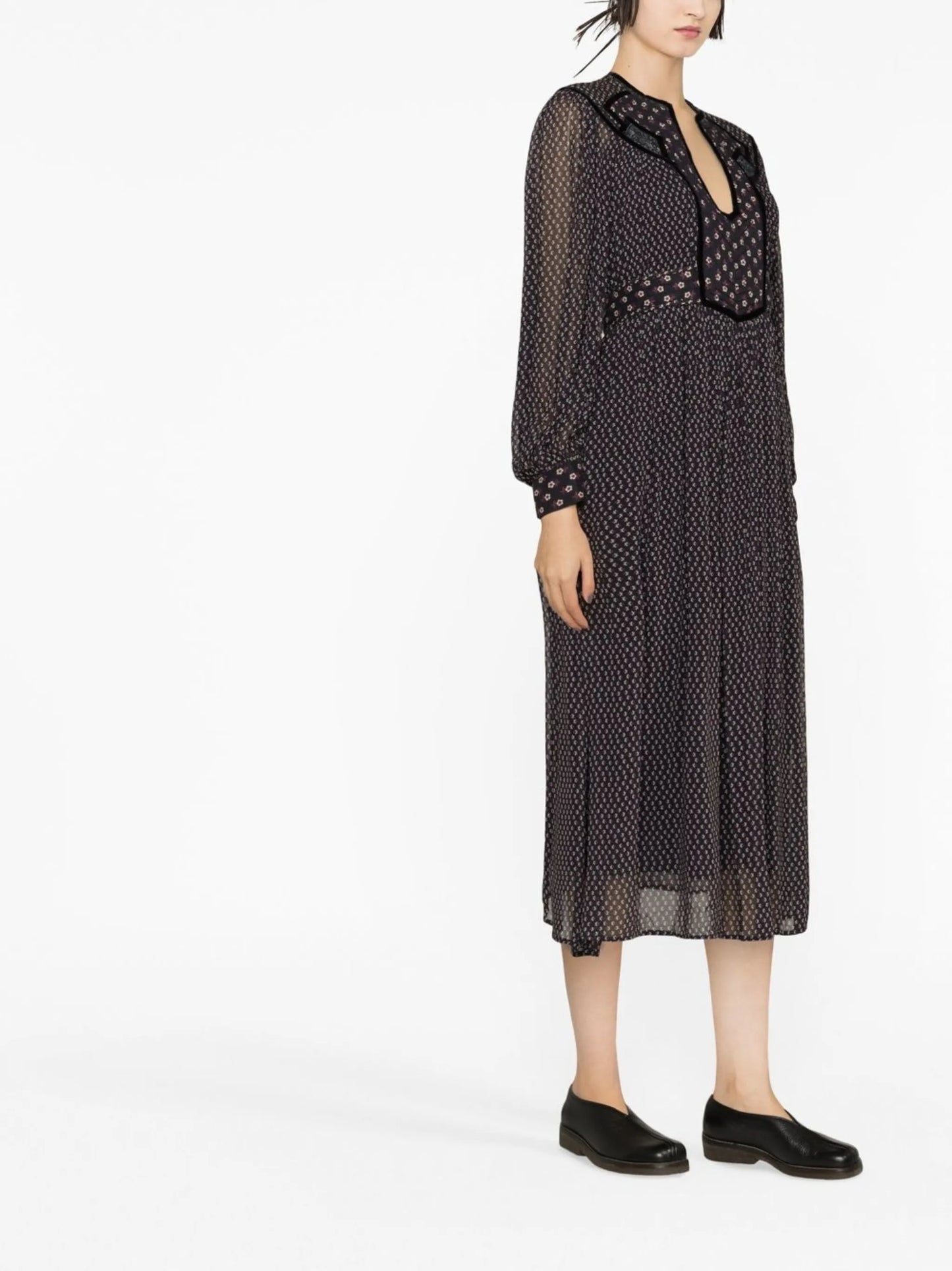 Alani tie-back midi dress