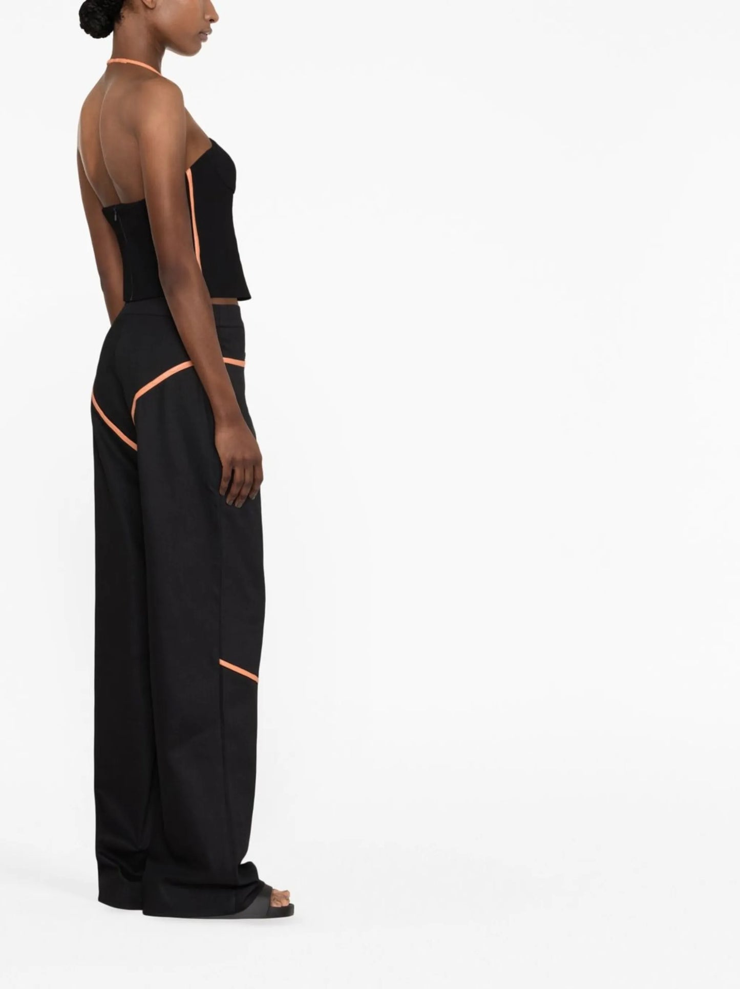 Rodeo seam-detail straight-leg jeans