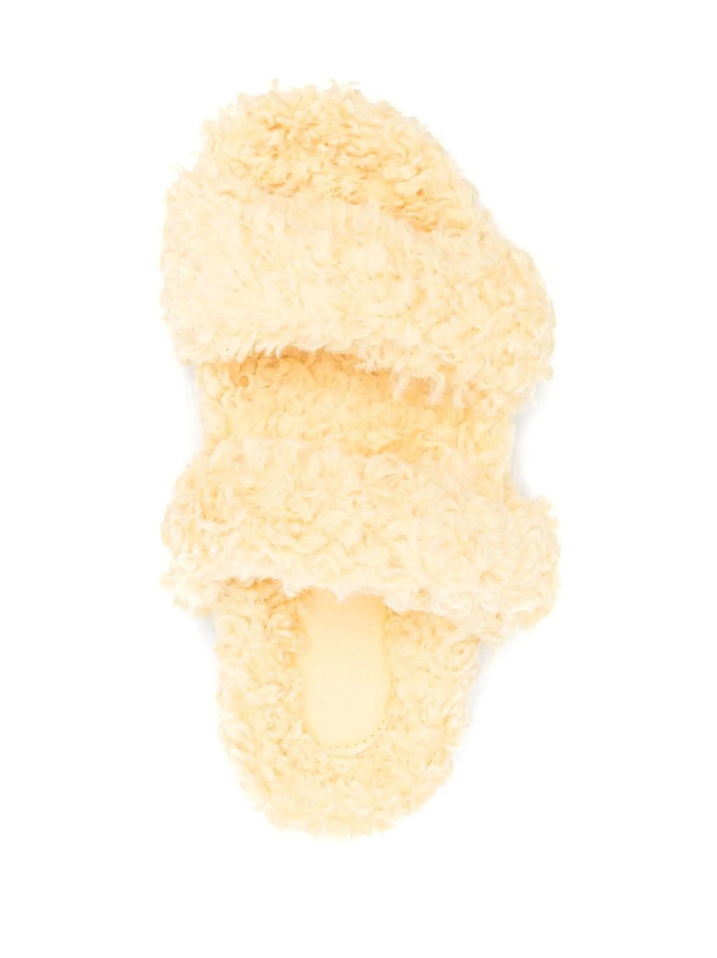 shearling-effect slides