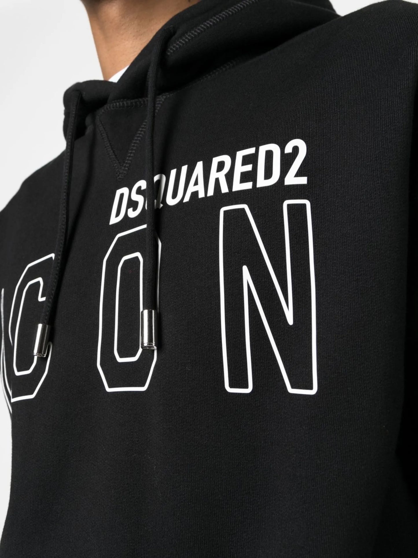 logo-print cotton hoodie