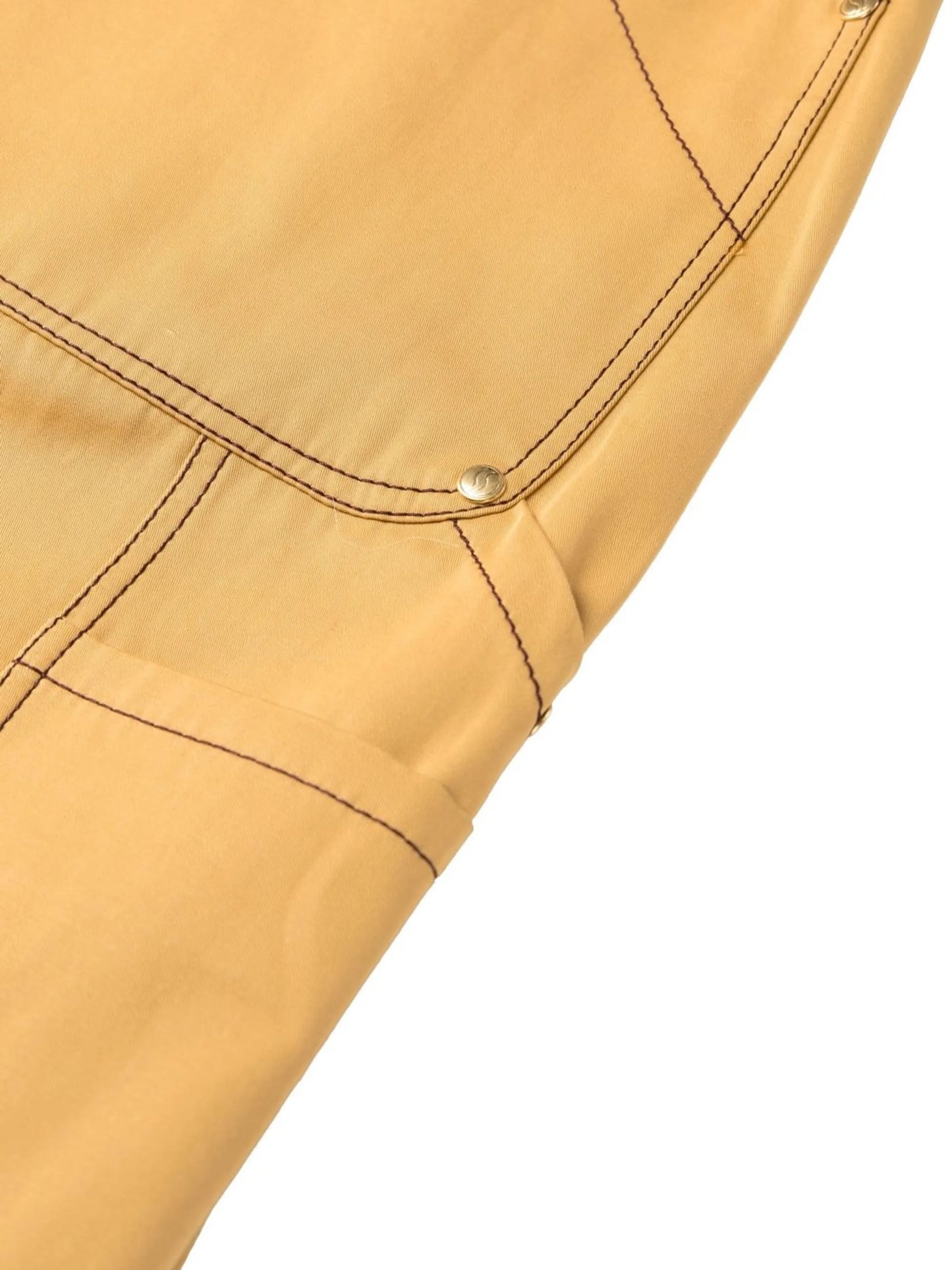 buckle-detail straight trousers
