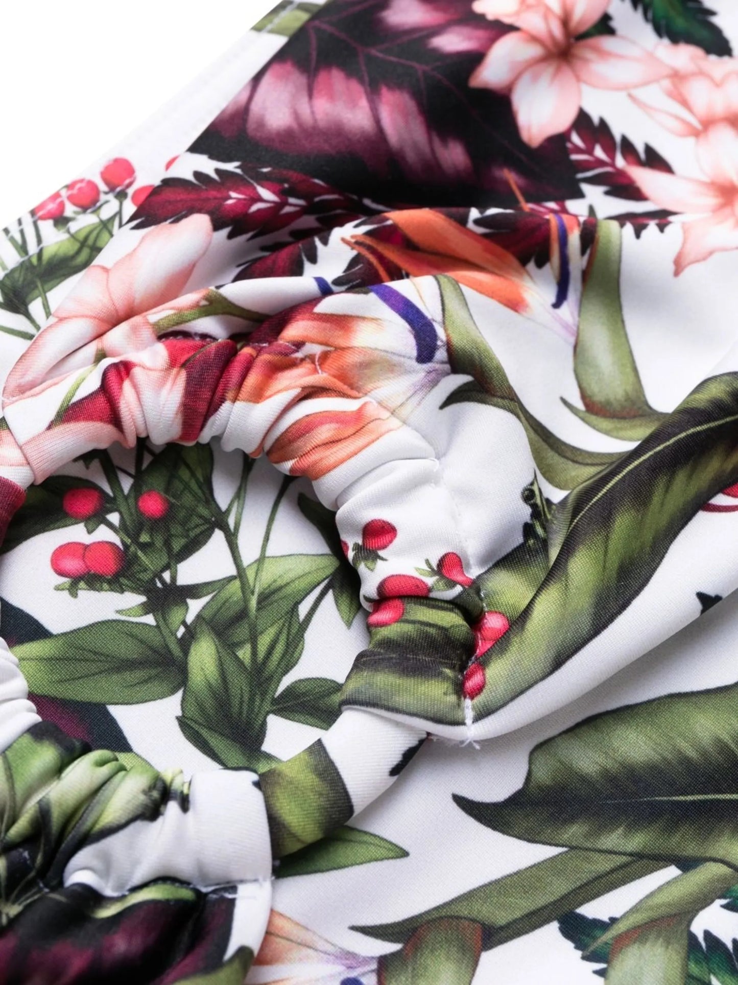 floral-print bikini bottoms