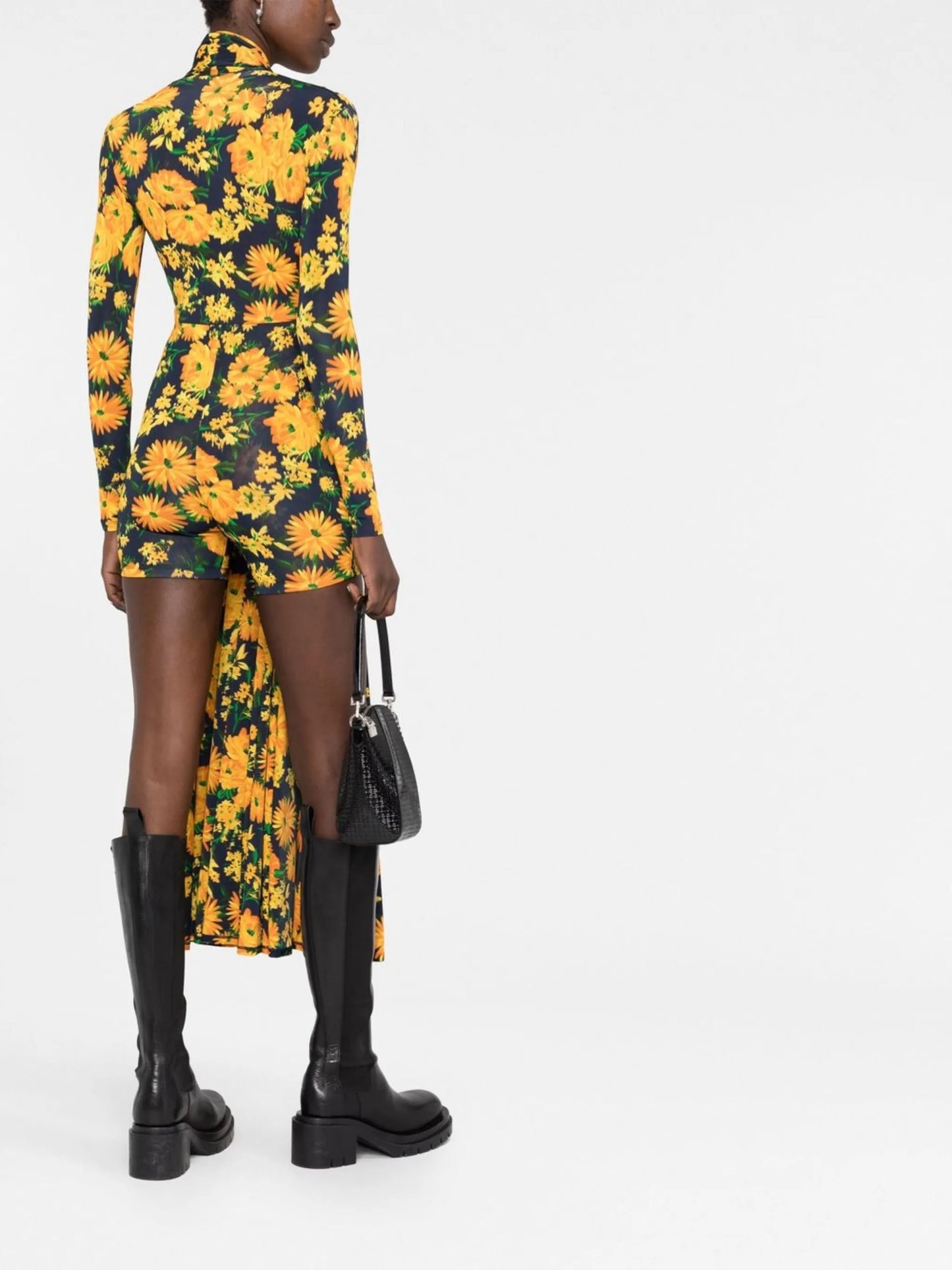floral-print playsuit