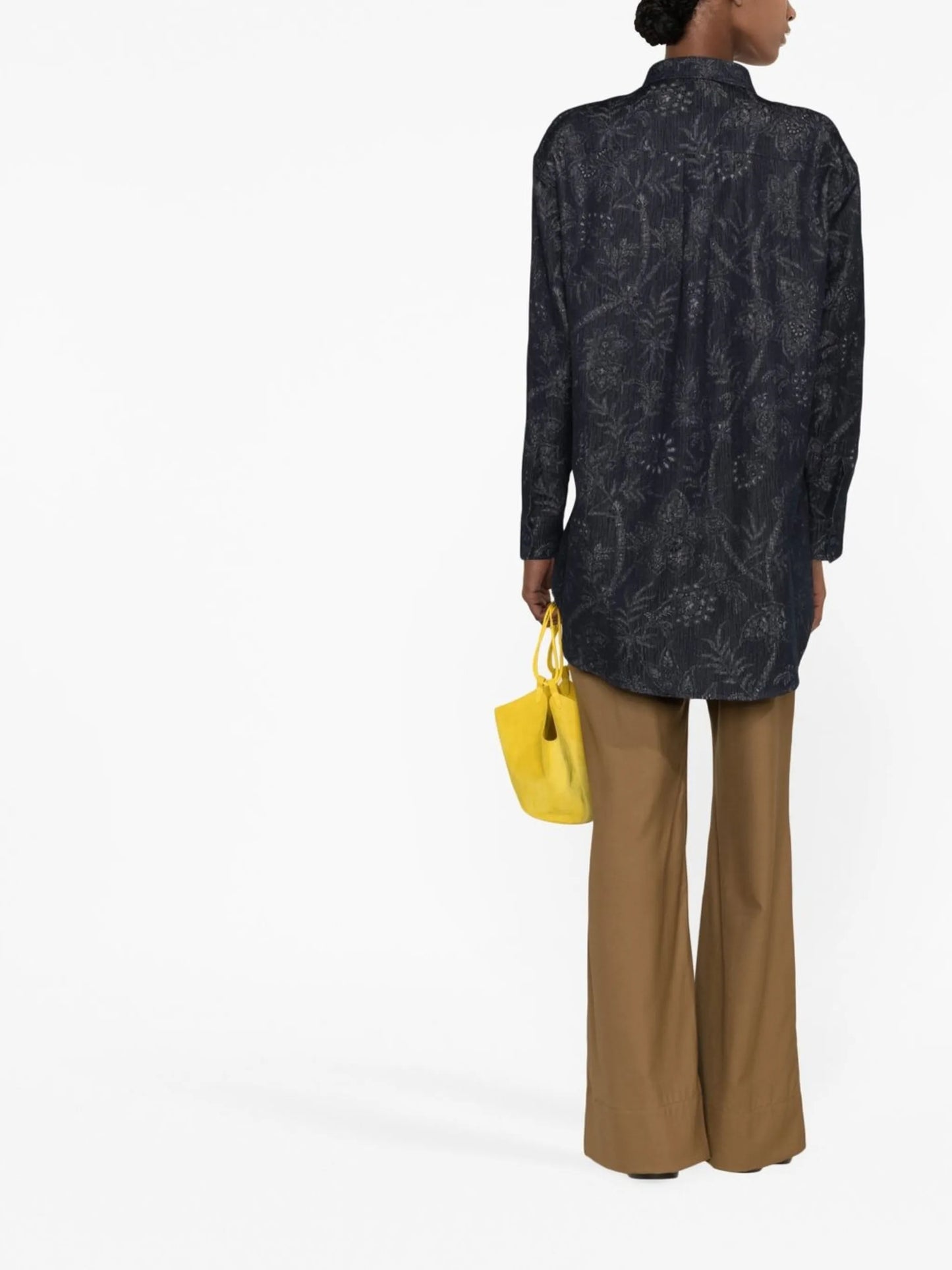paisley-print long-sleeved shirt