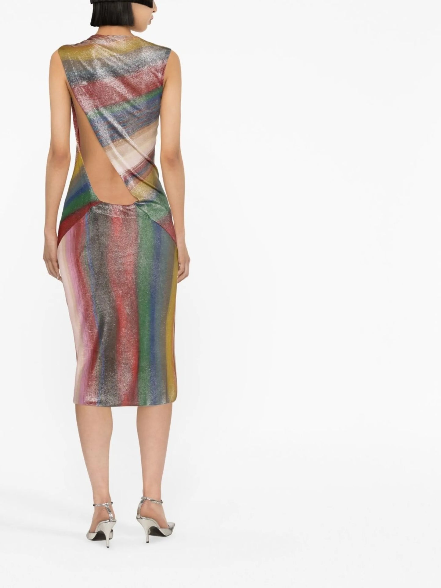 Space Dyed sleeveless midi dress