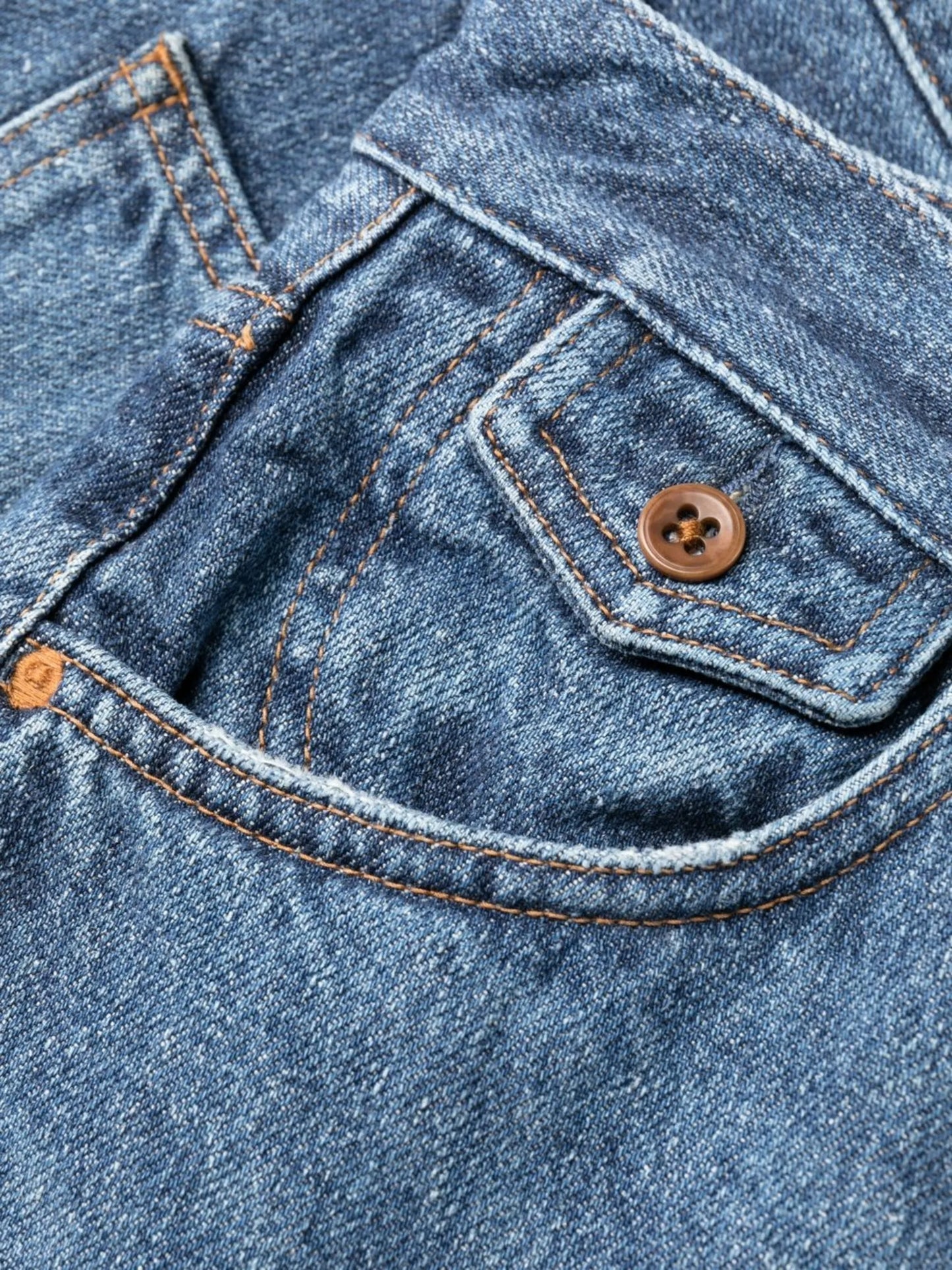 Recycled Cotton Denim Flared Jeans
