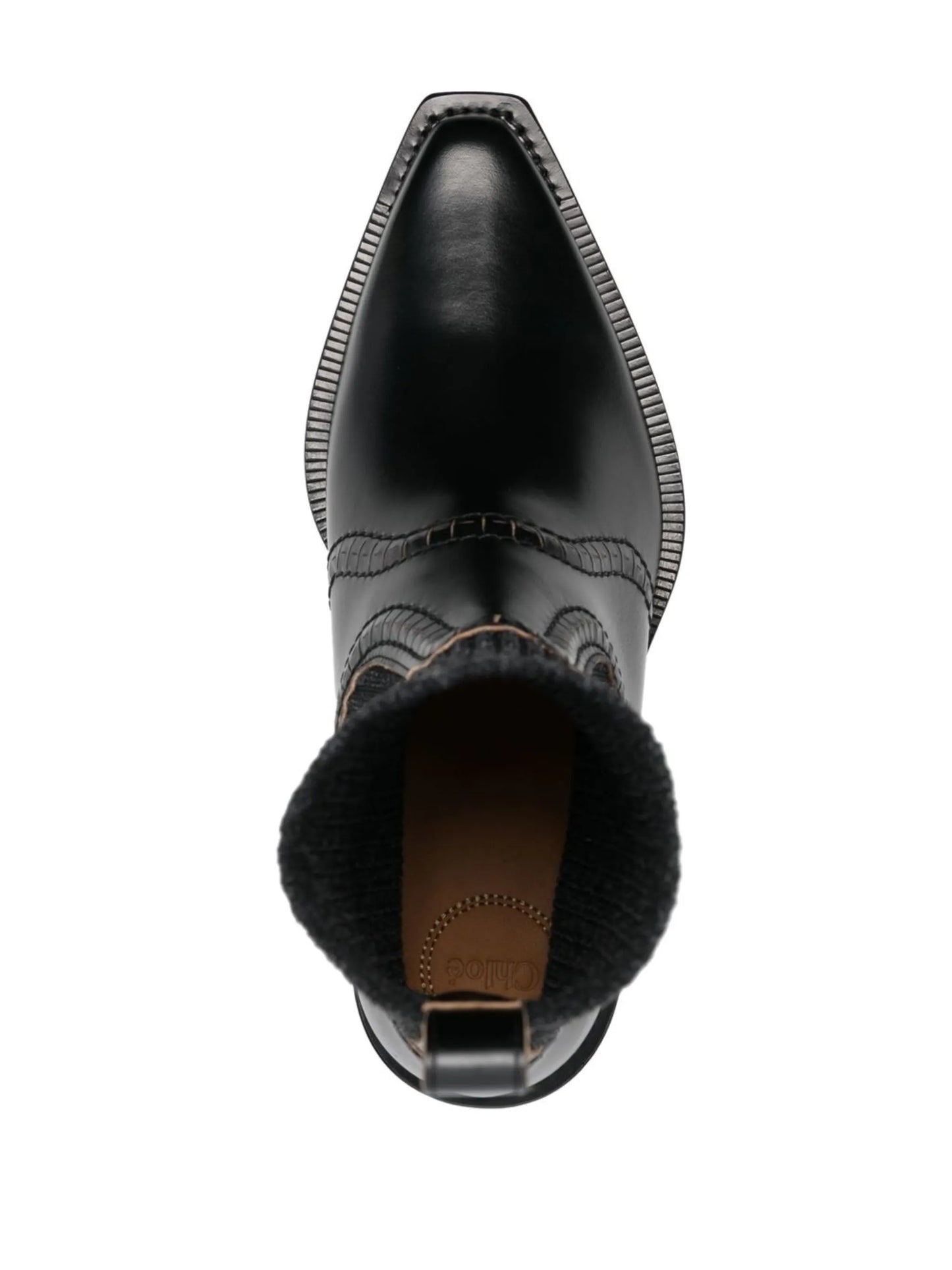 Nellie knit-detail boots