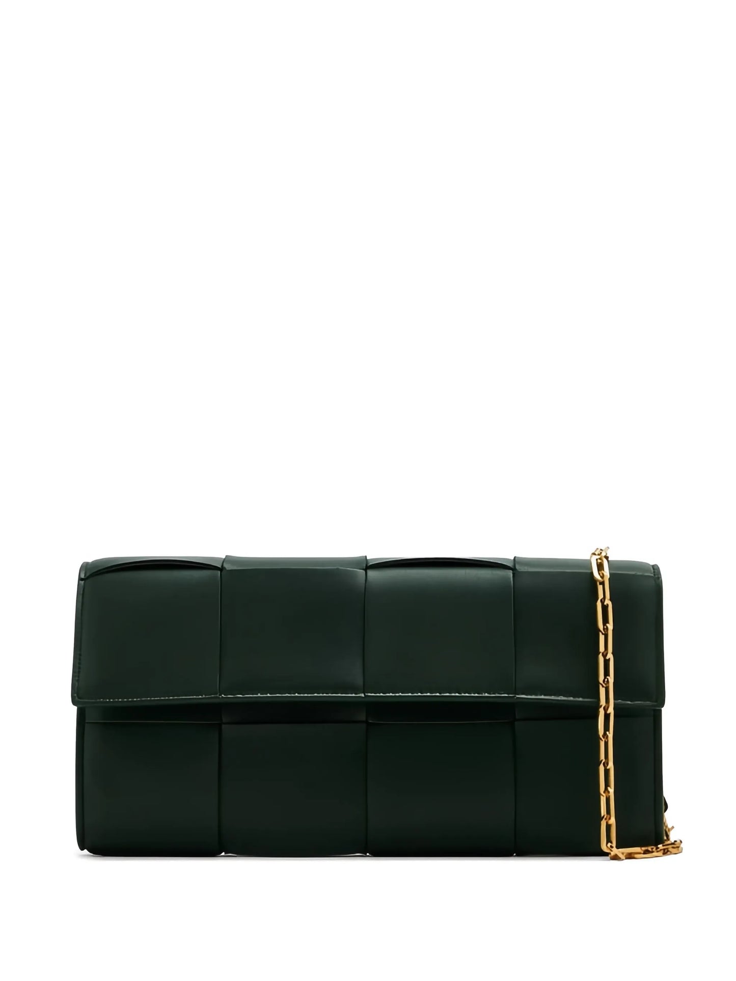 Cassette leather clutch bag