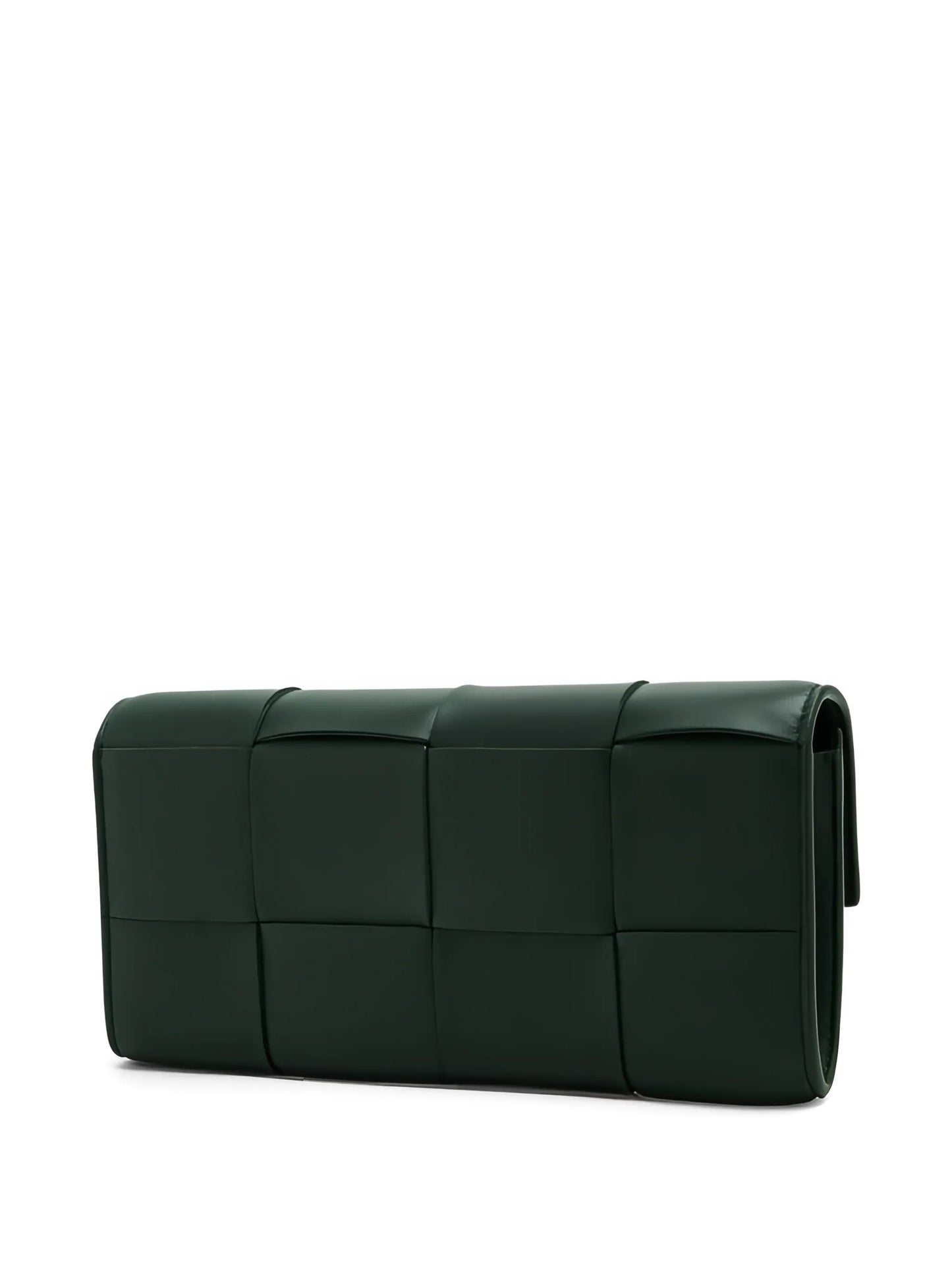 Cassette leather clutch bag
